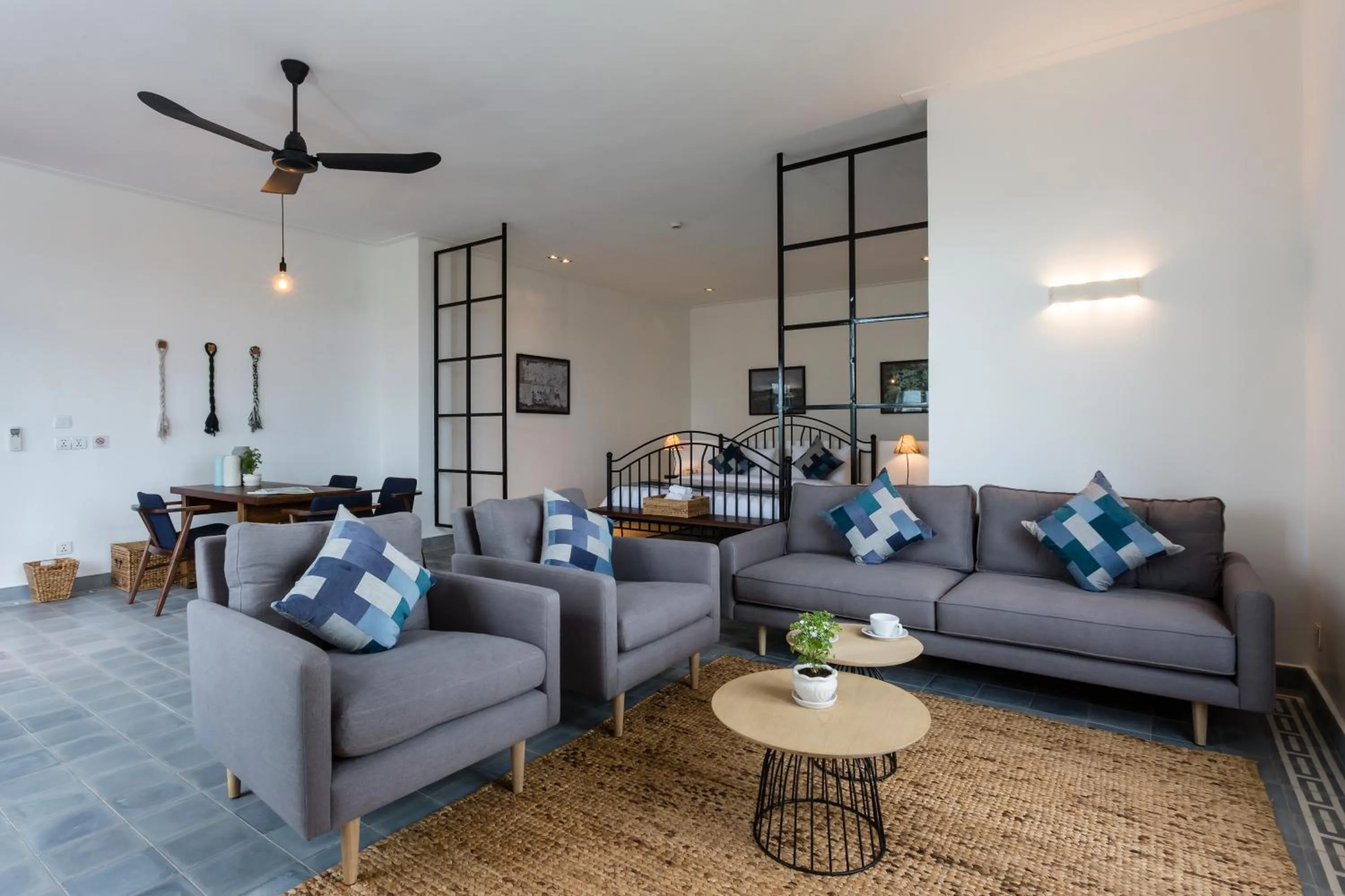 Bedroom in Boutique Kampot Hotel