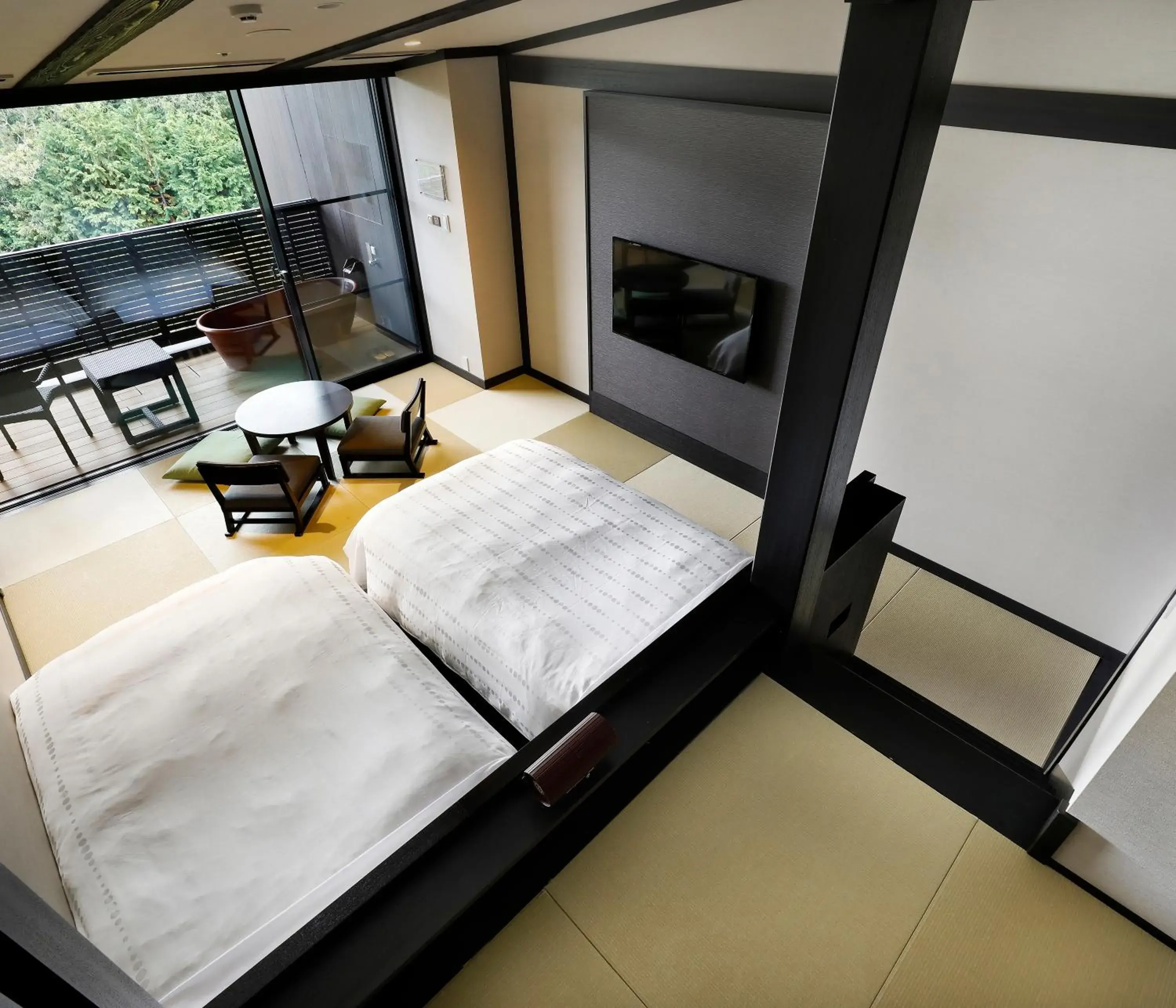 Photo of the whole room, Bed in Hakone Kowakien Tenyu Photo of the whole room, Bed in Hakone Kowakien Tenyu