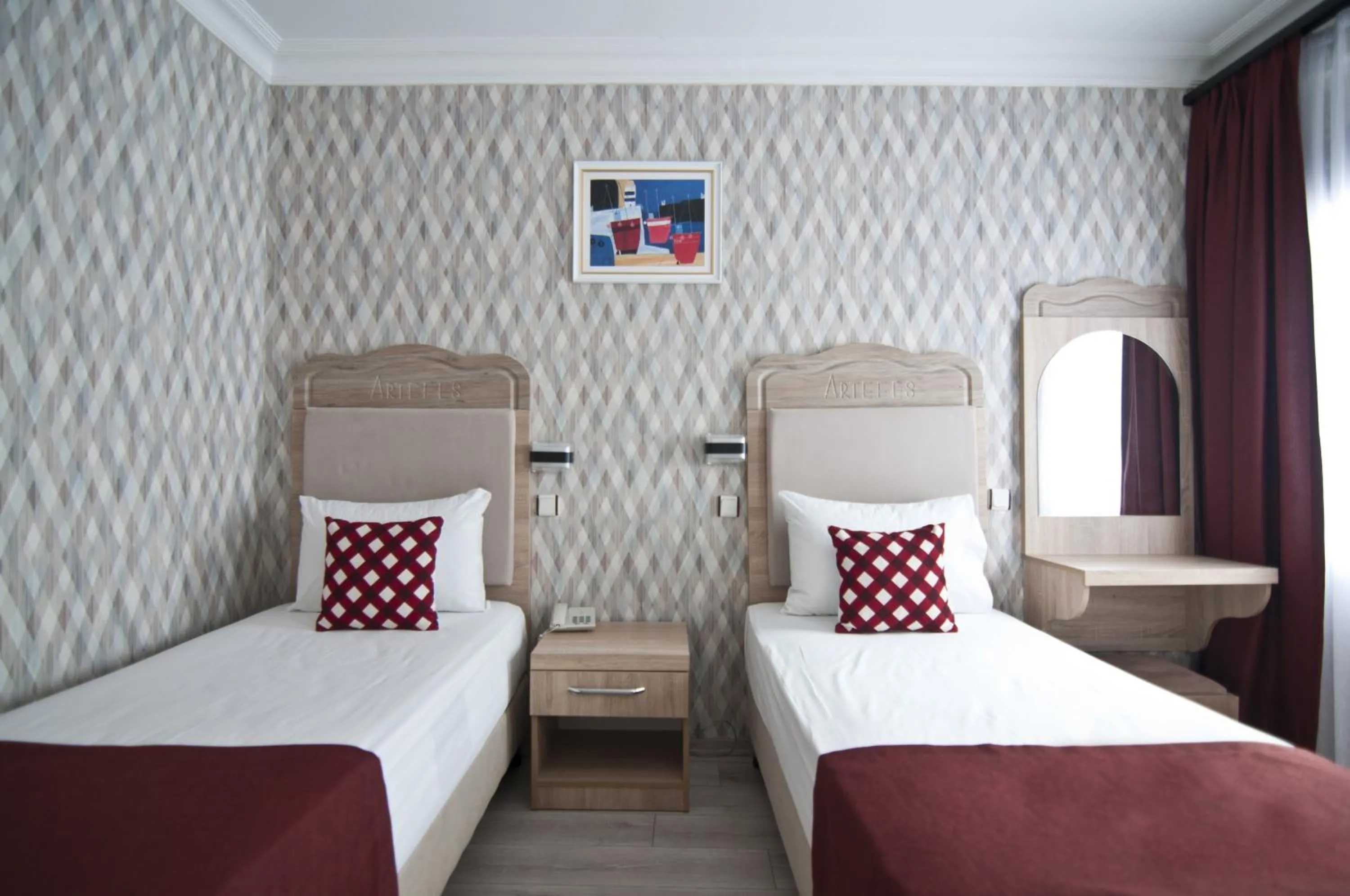 Bed in Artefes Hotel Old City