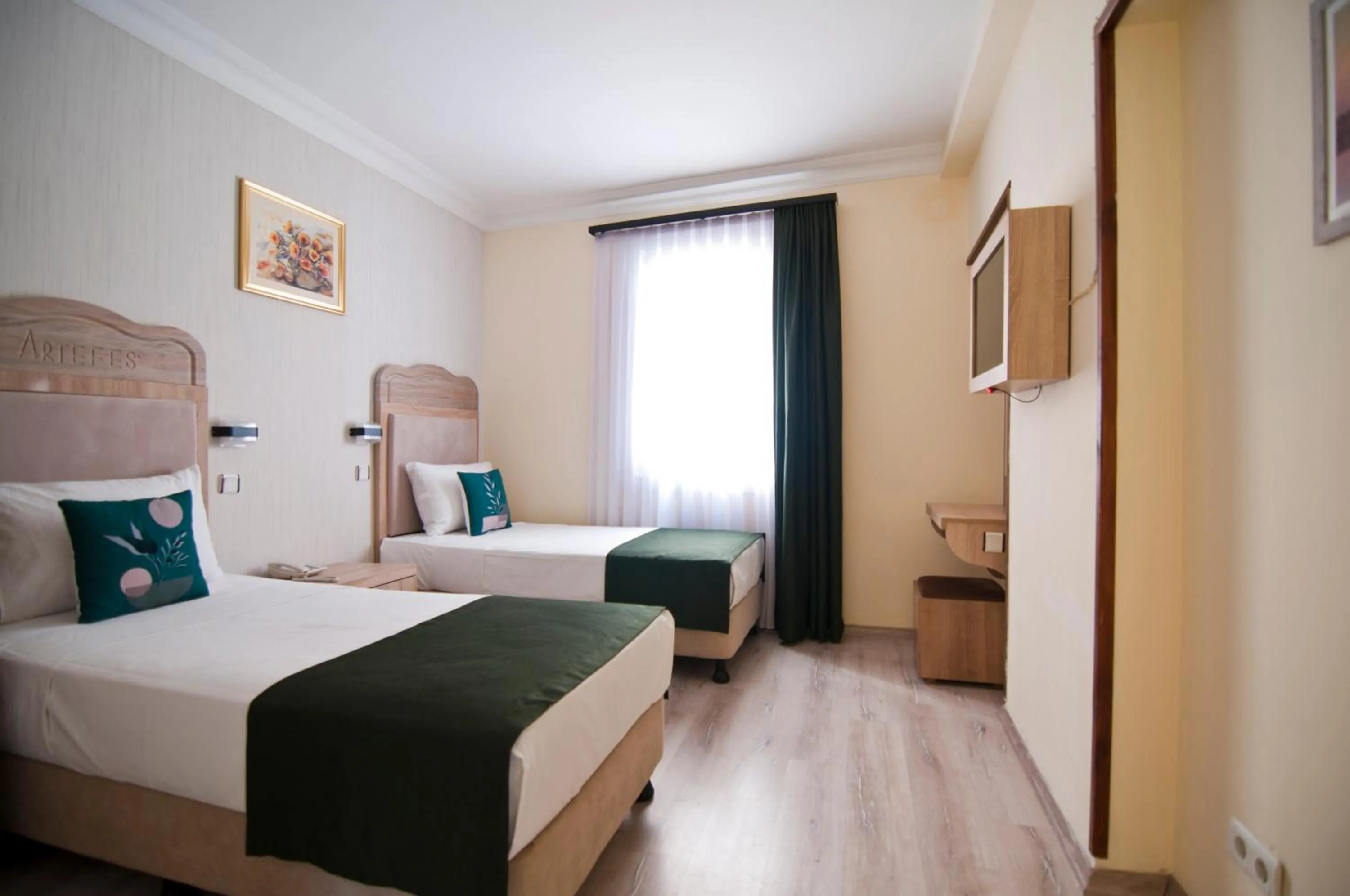 Bed in Artefes Hotel Old City