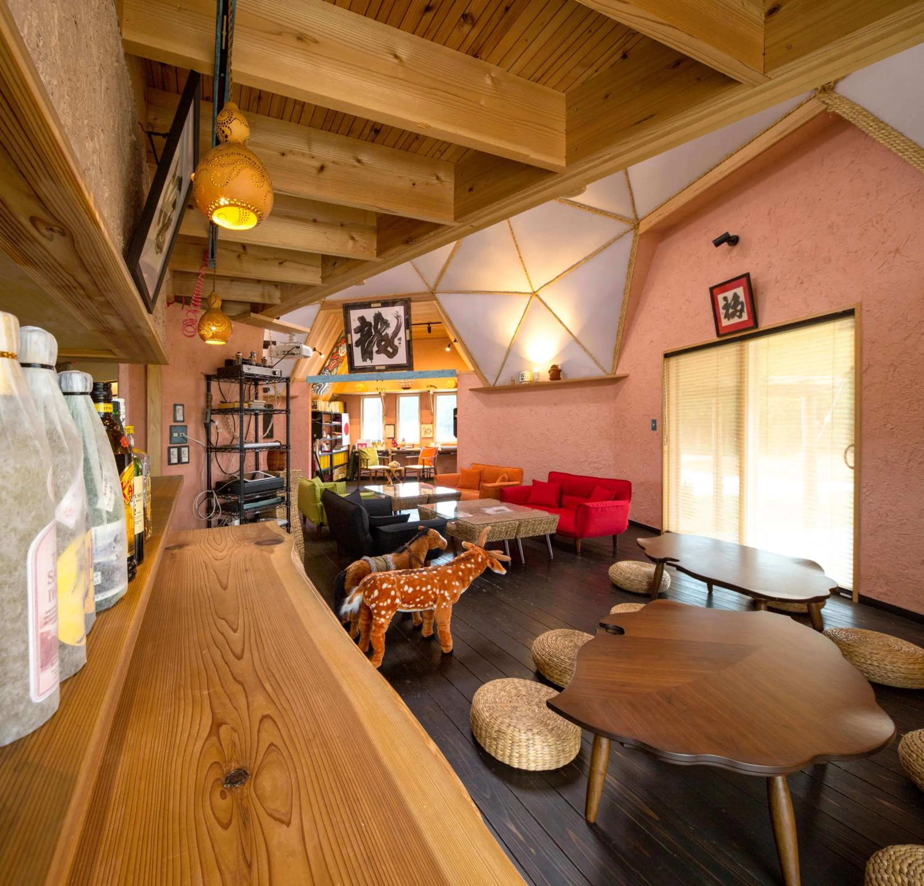 Dining area in Twin Dome Ryugu