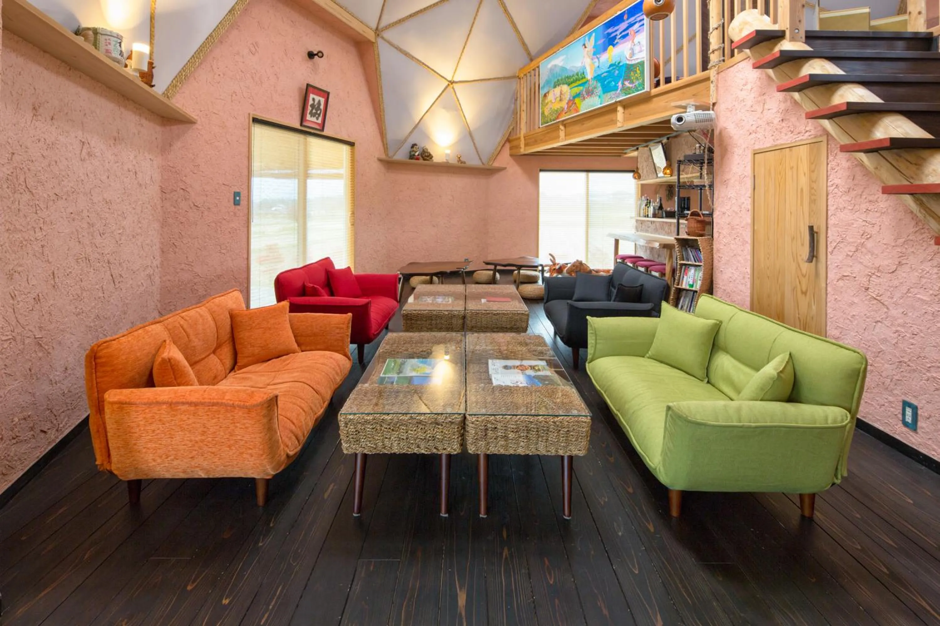 Dining area in Twin Dome Ryugu