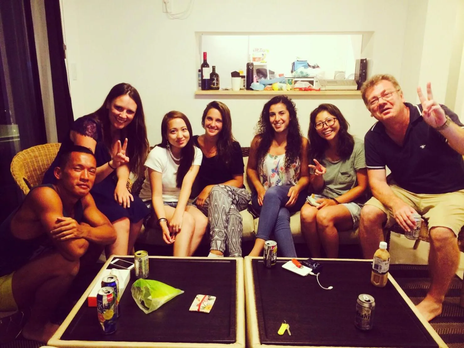 group of guests in Plage Yuigahama