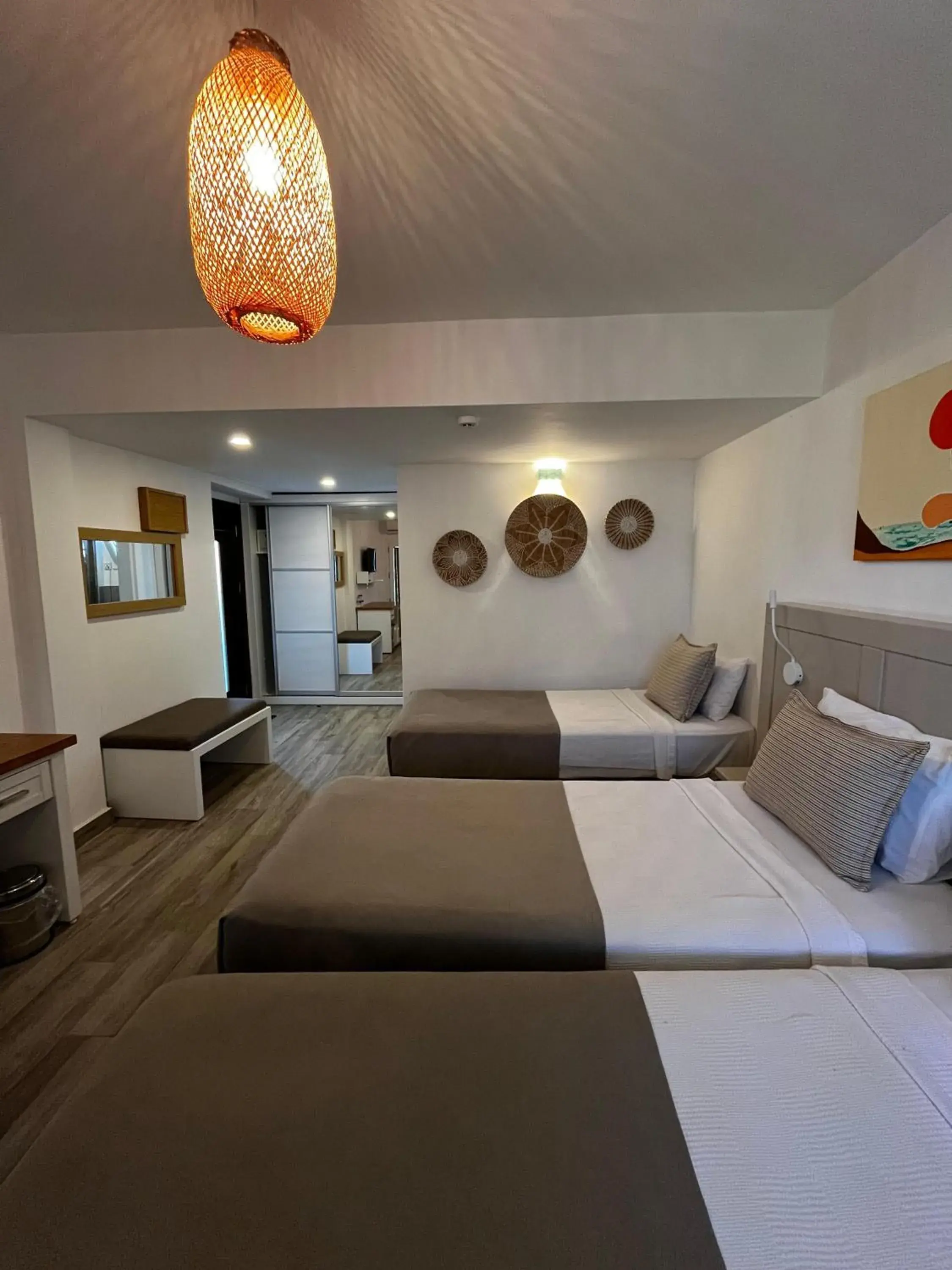 Bed in Hotel Gumusluk Bed in Hotel Gumusluk