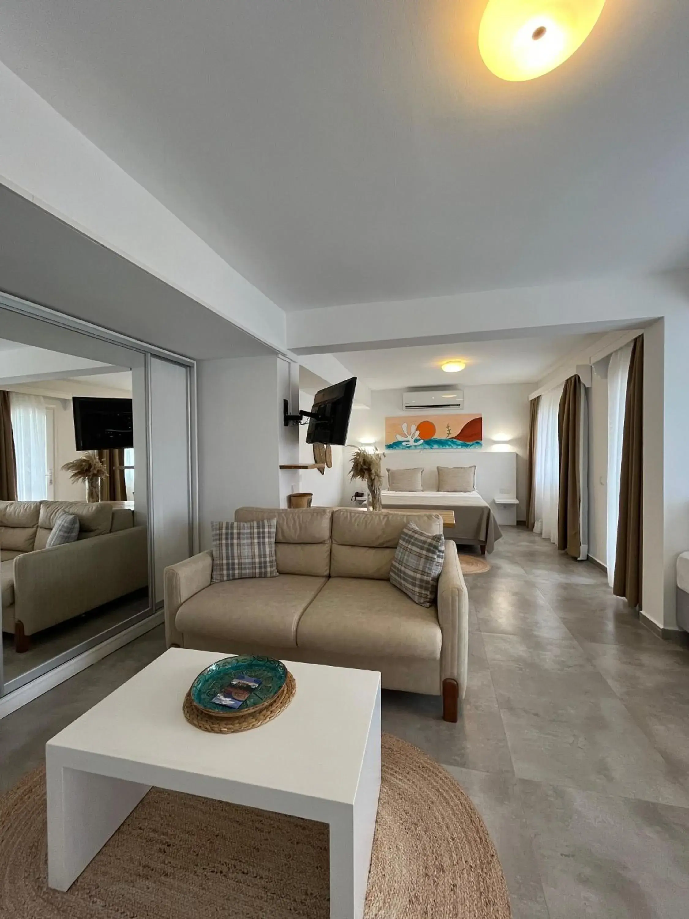 Bed in Hotel Gumusluk Bed in Hotel Gumusluk