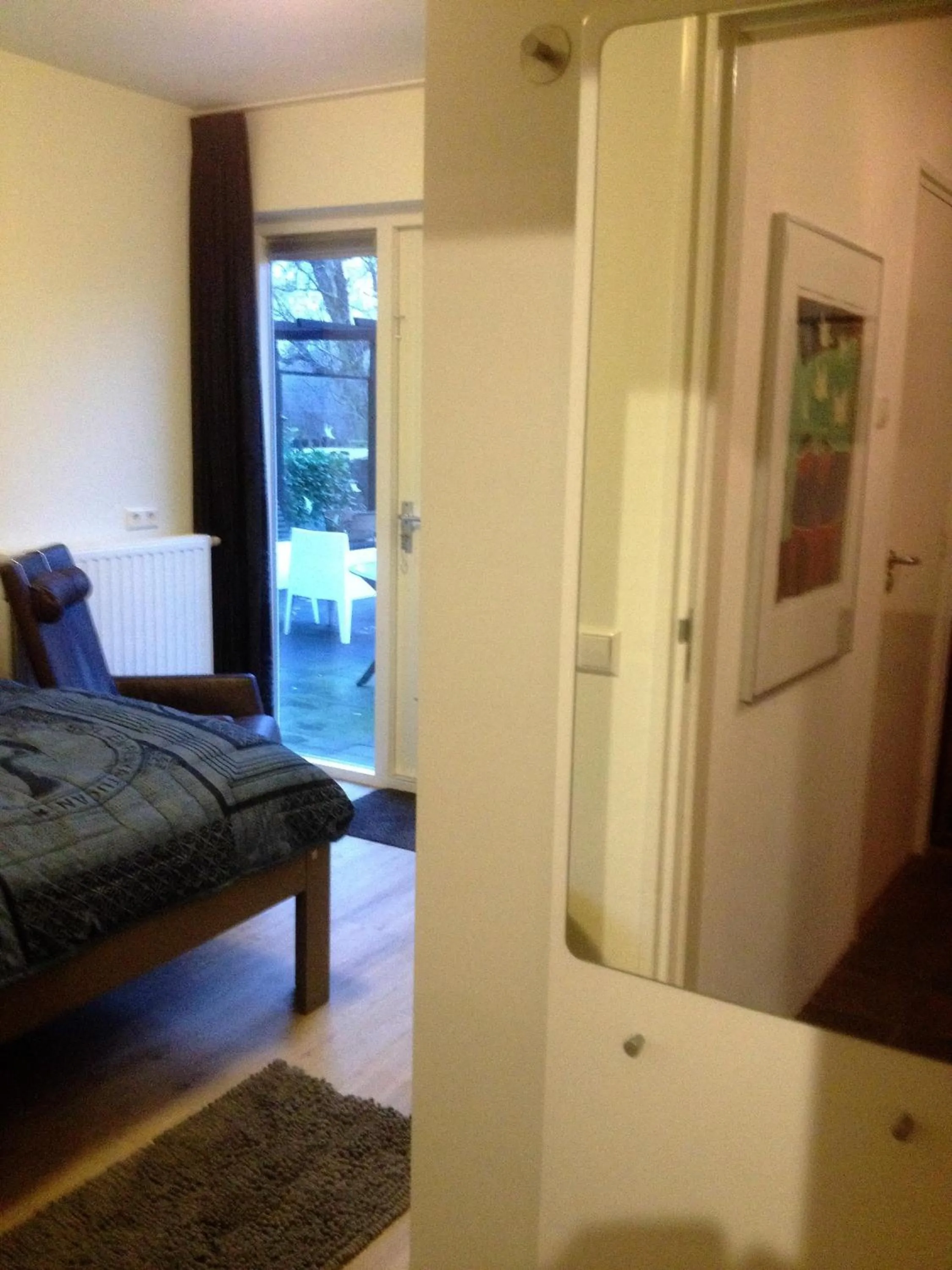 Garden view, Bed in B&B 't Pakhuis