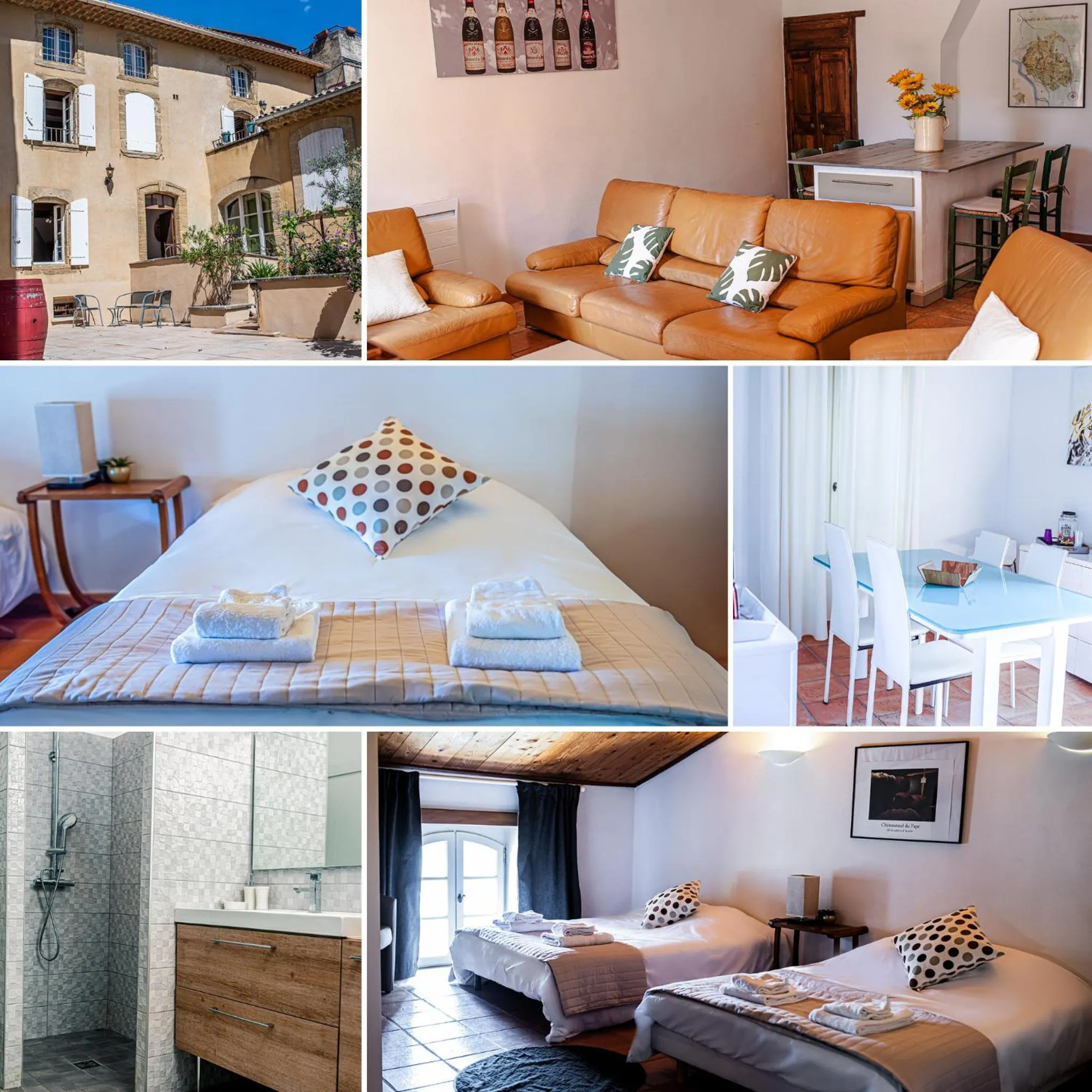 Pegau bedrooms, 3 chambres au centre de Châteauneuf-du-Pape