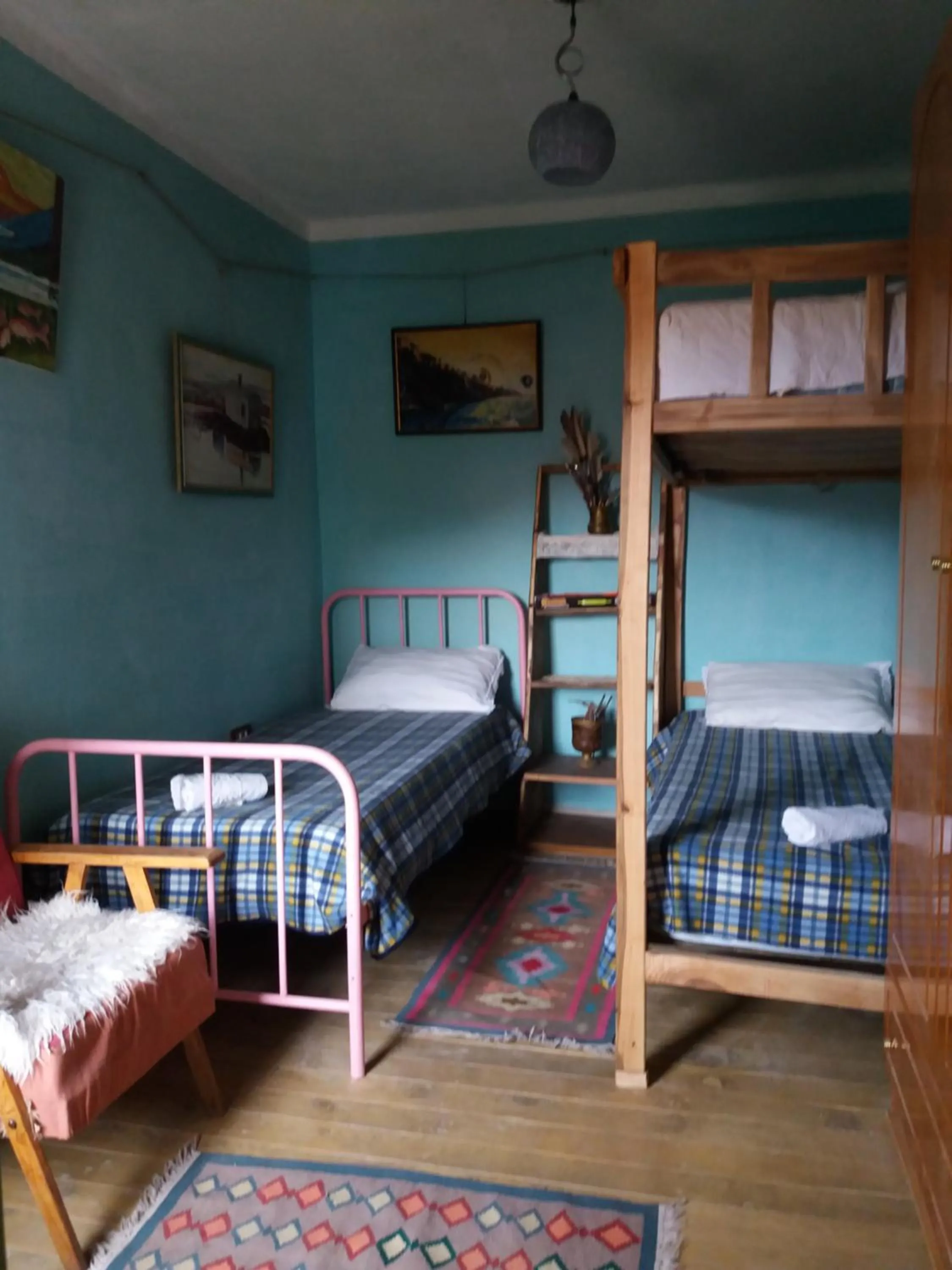 Single Bed in Female Dormitory Room in At Home Hostel