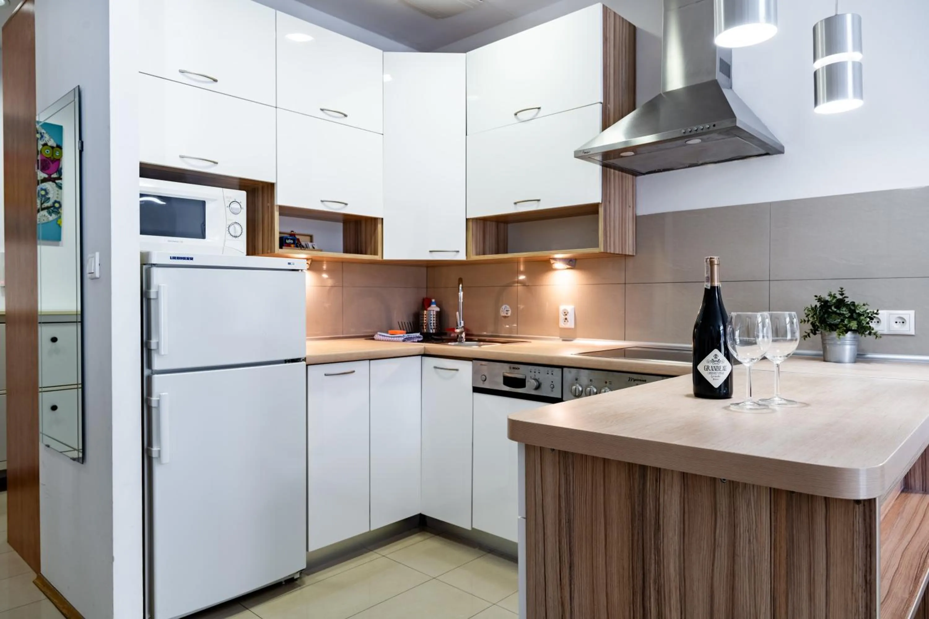 Kitchen or kitchenette in Yourplace Biskupia Old Town Apartments