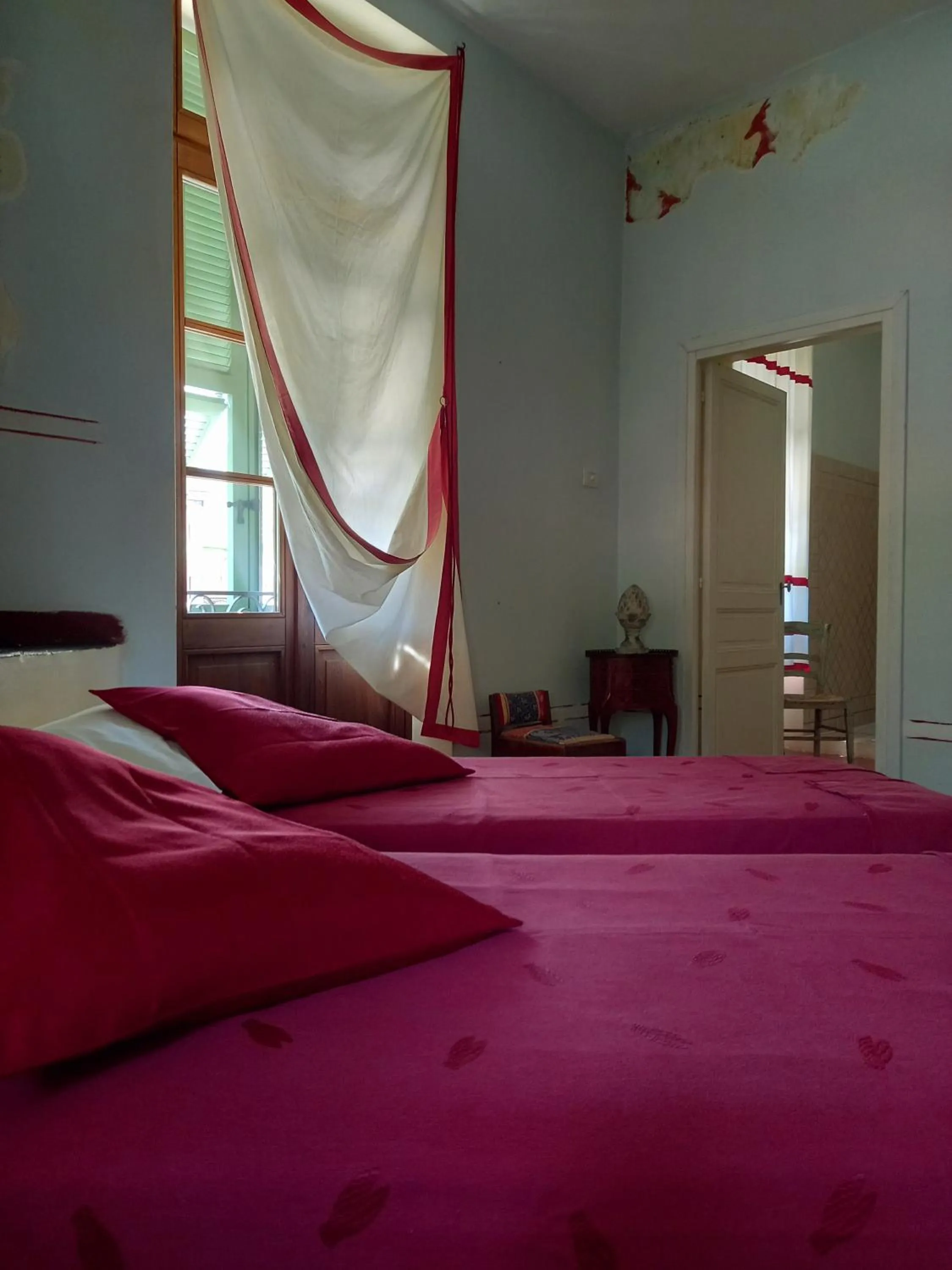 Bedroom, Bed in La Casa Rosa