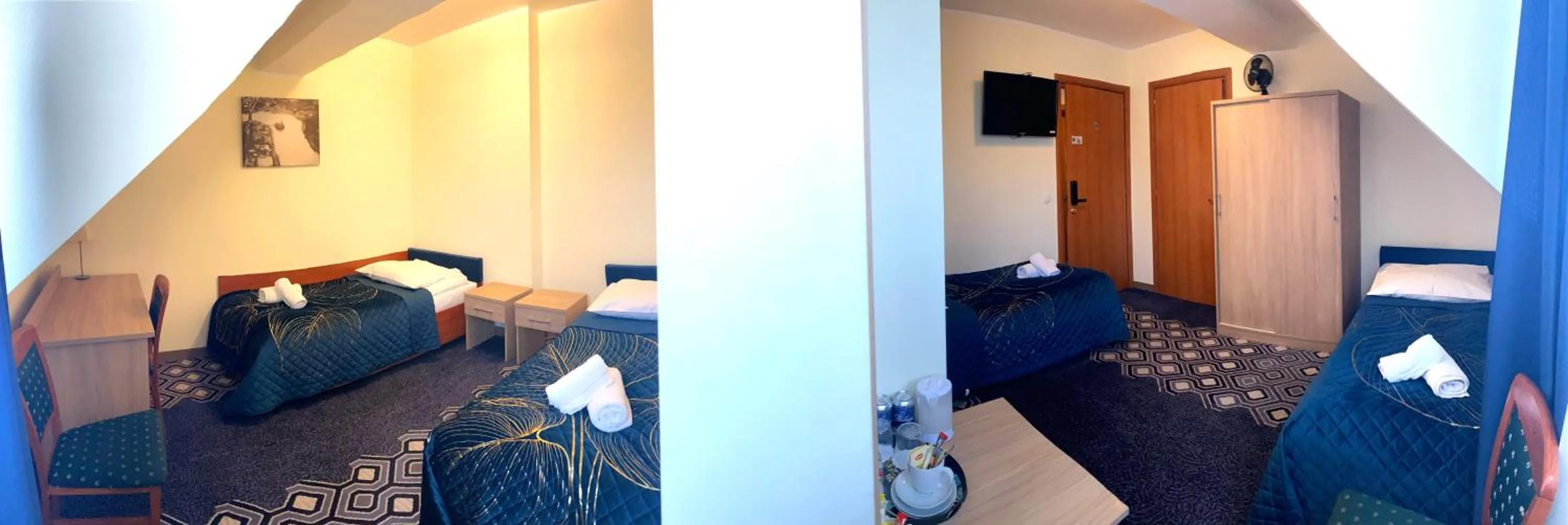 Bed in Hotel Vistula