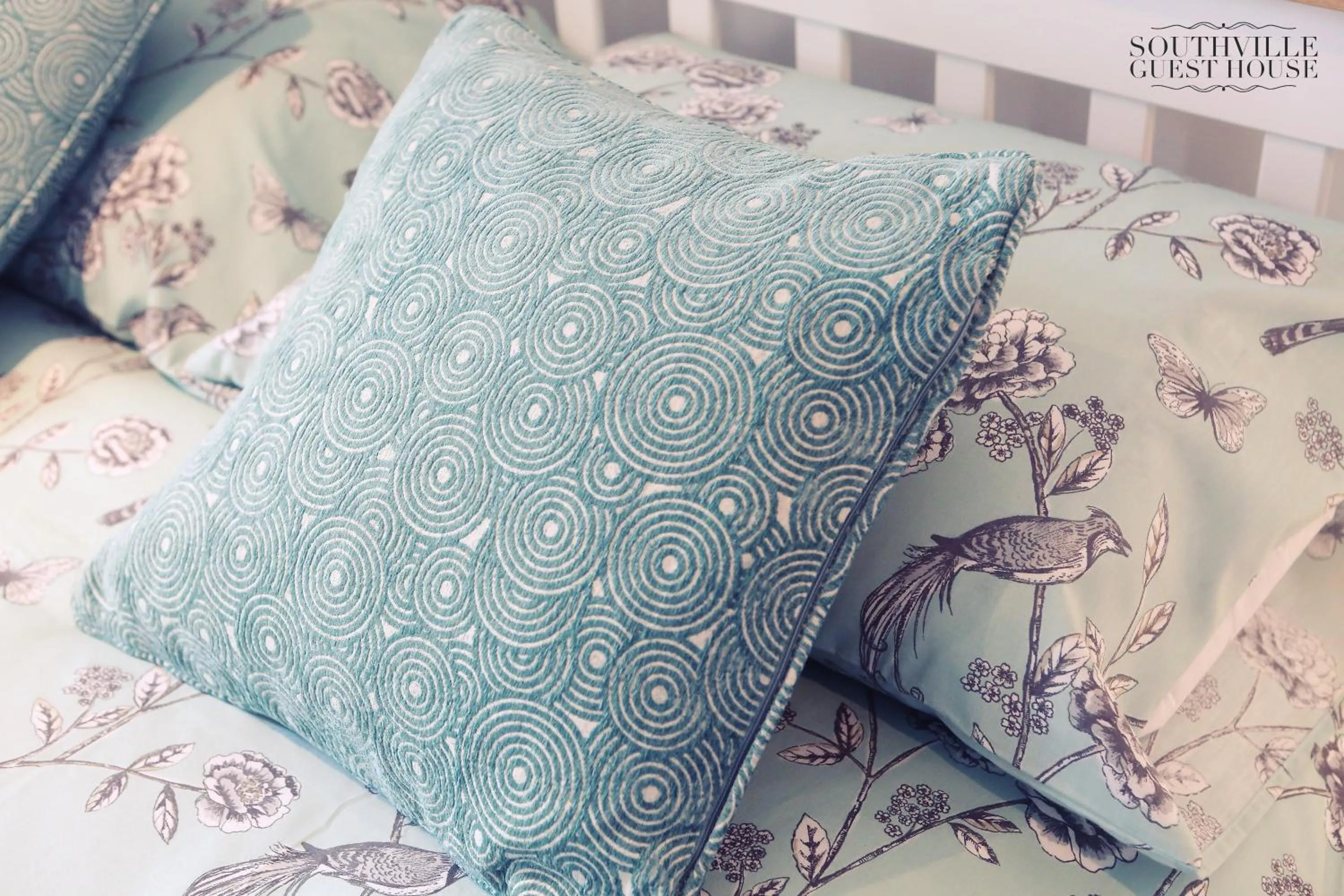Decorative detail, Bed in Southville Guest House