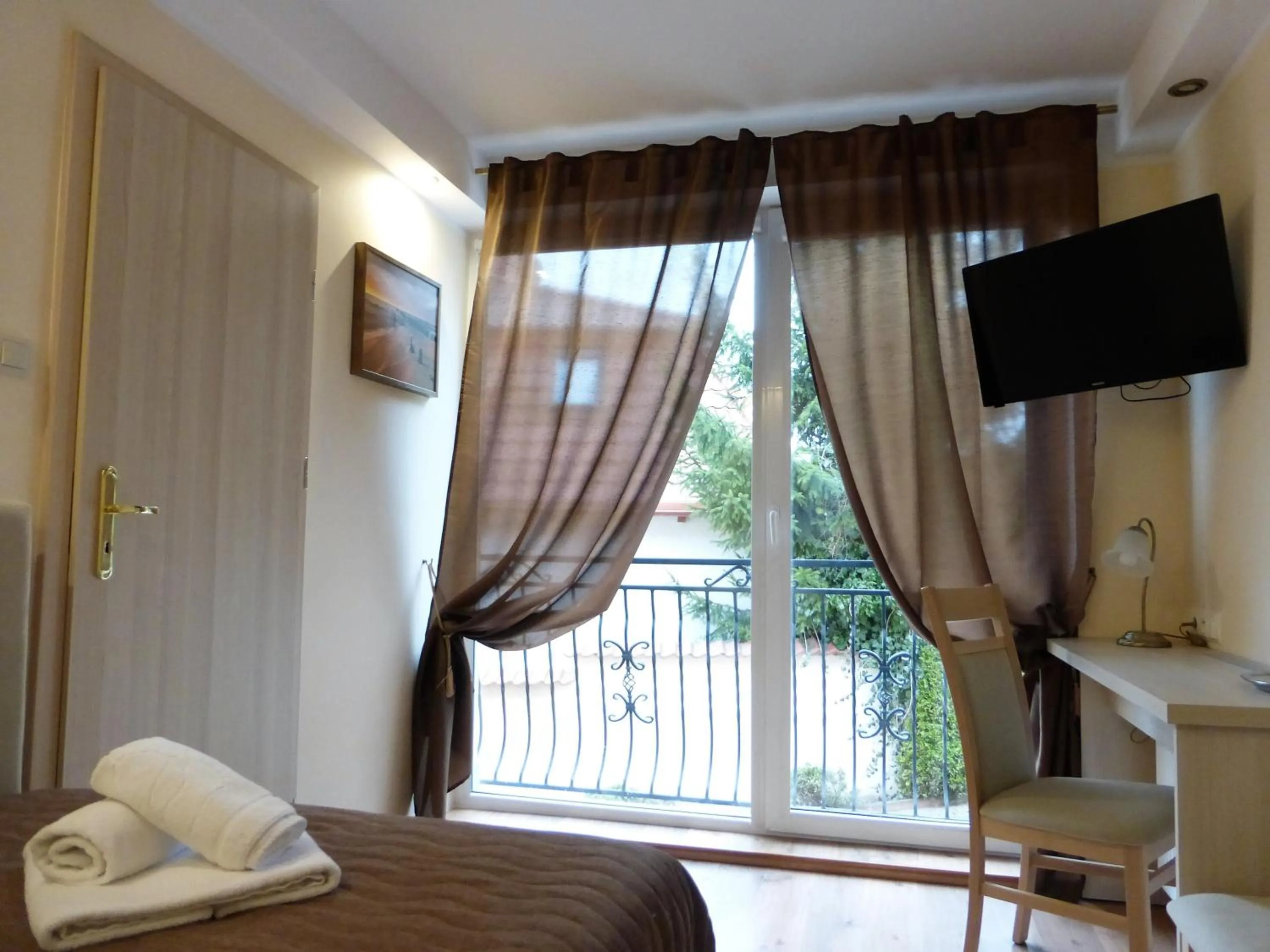 Bedroom, Bed in Villa Gdańsk