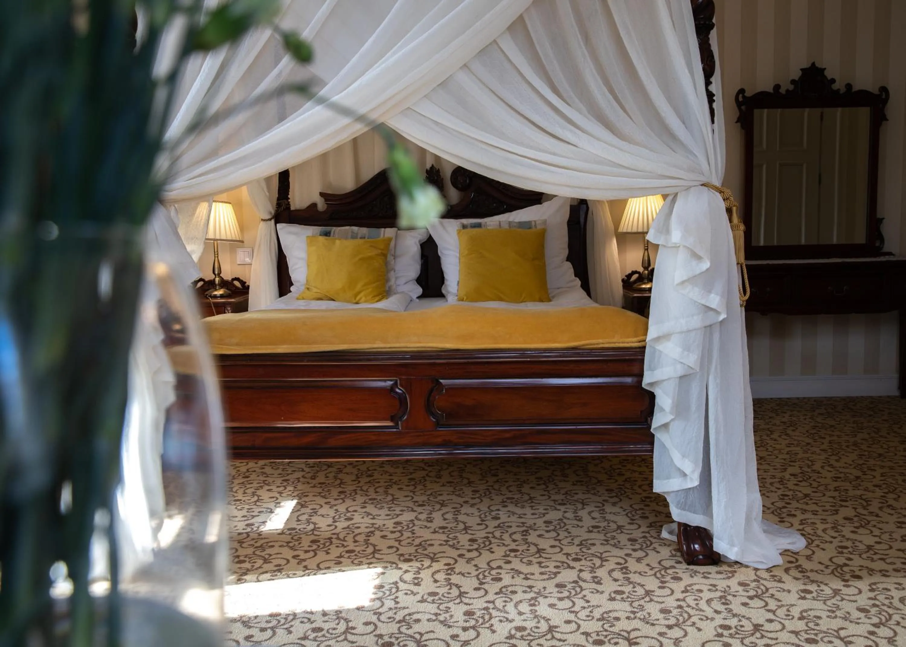 Bed in Hotel Dębowy Biowellness & SPA Góry Sowie