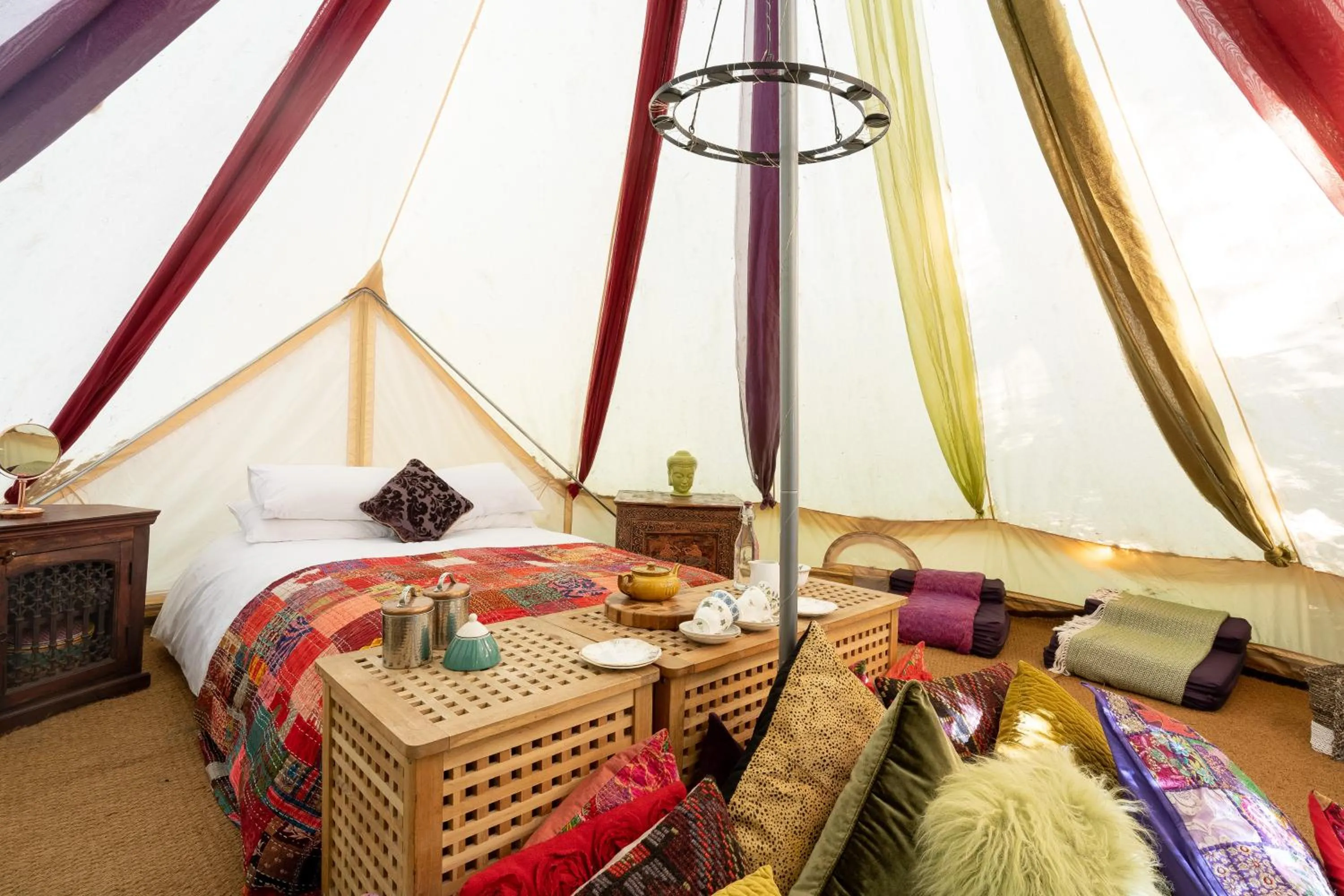 Bed in Hollington Park Glamping