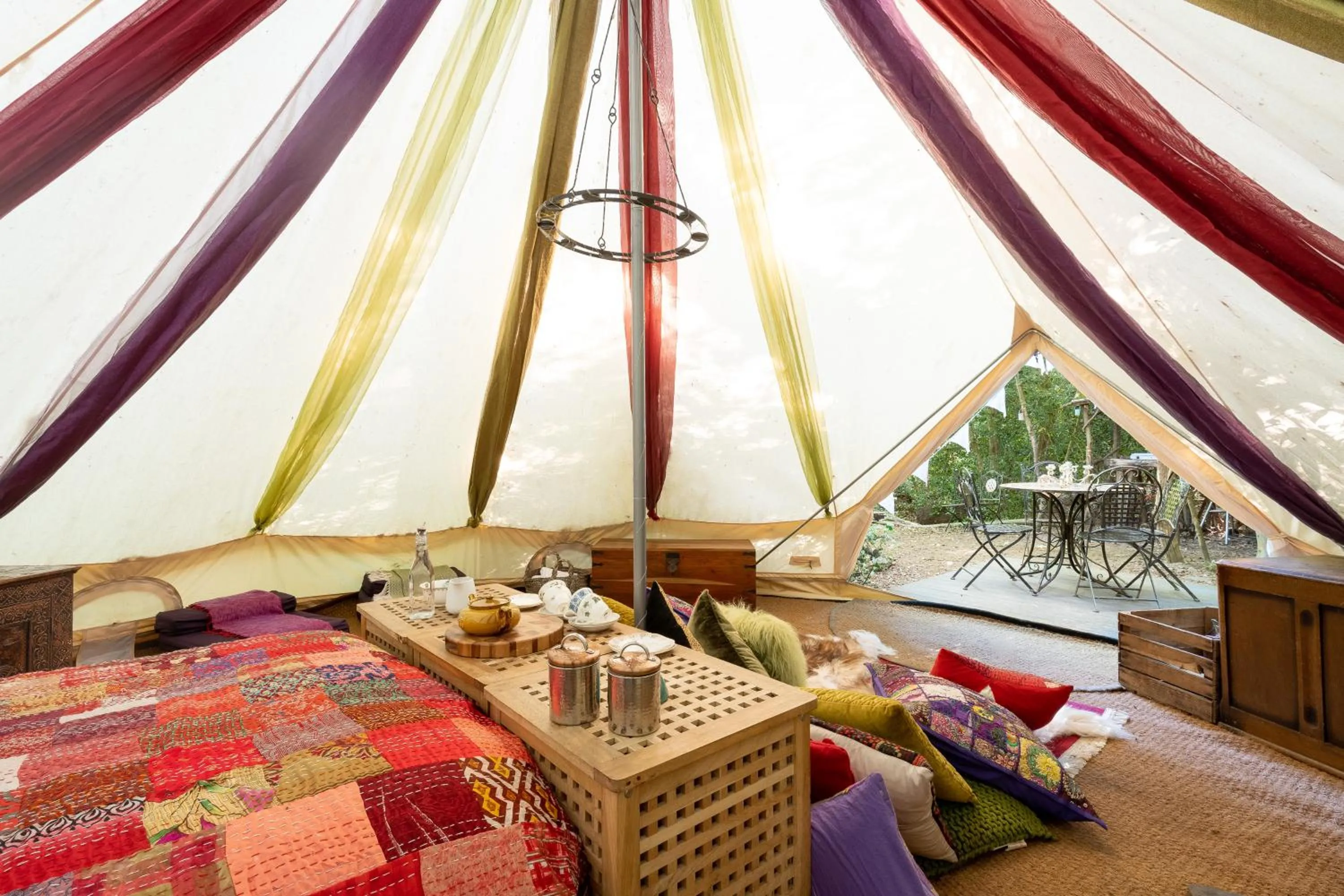 Bed in Hollington Park Glamping