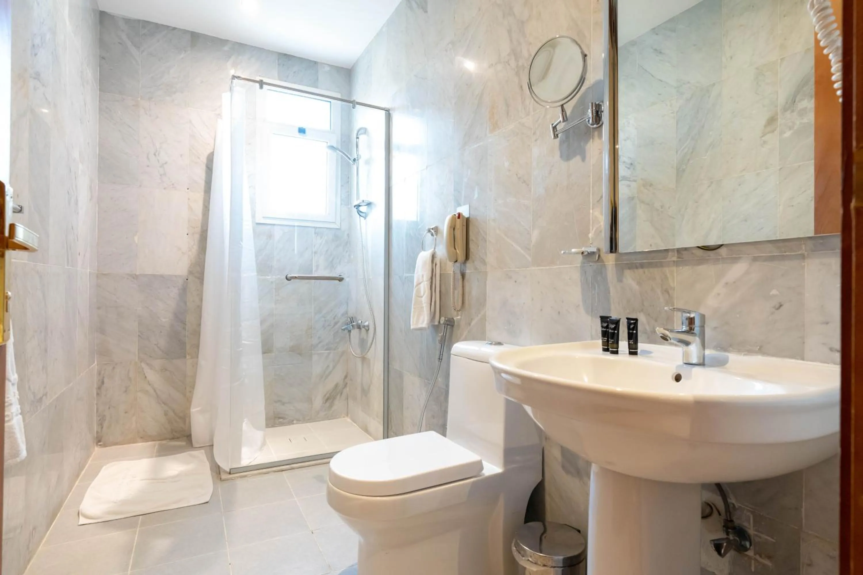 Shower in Platinum Al Khamseen Serviced Apartments