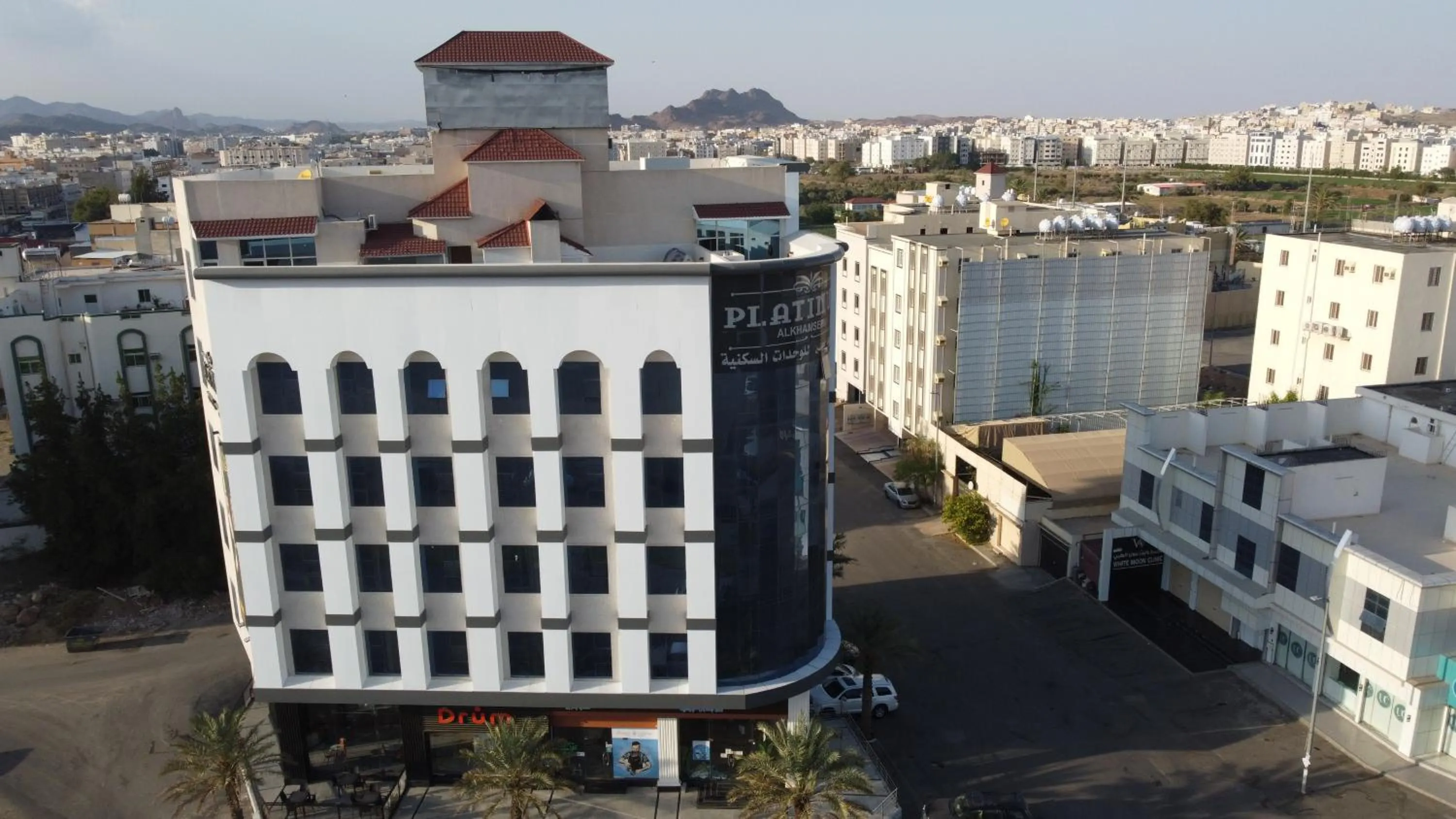 Property building in Platinum Al Khamseen Serviced Apartments