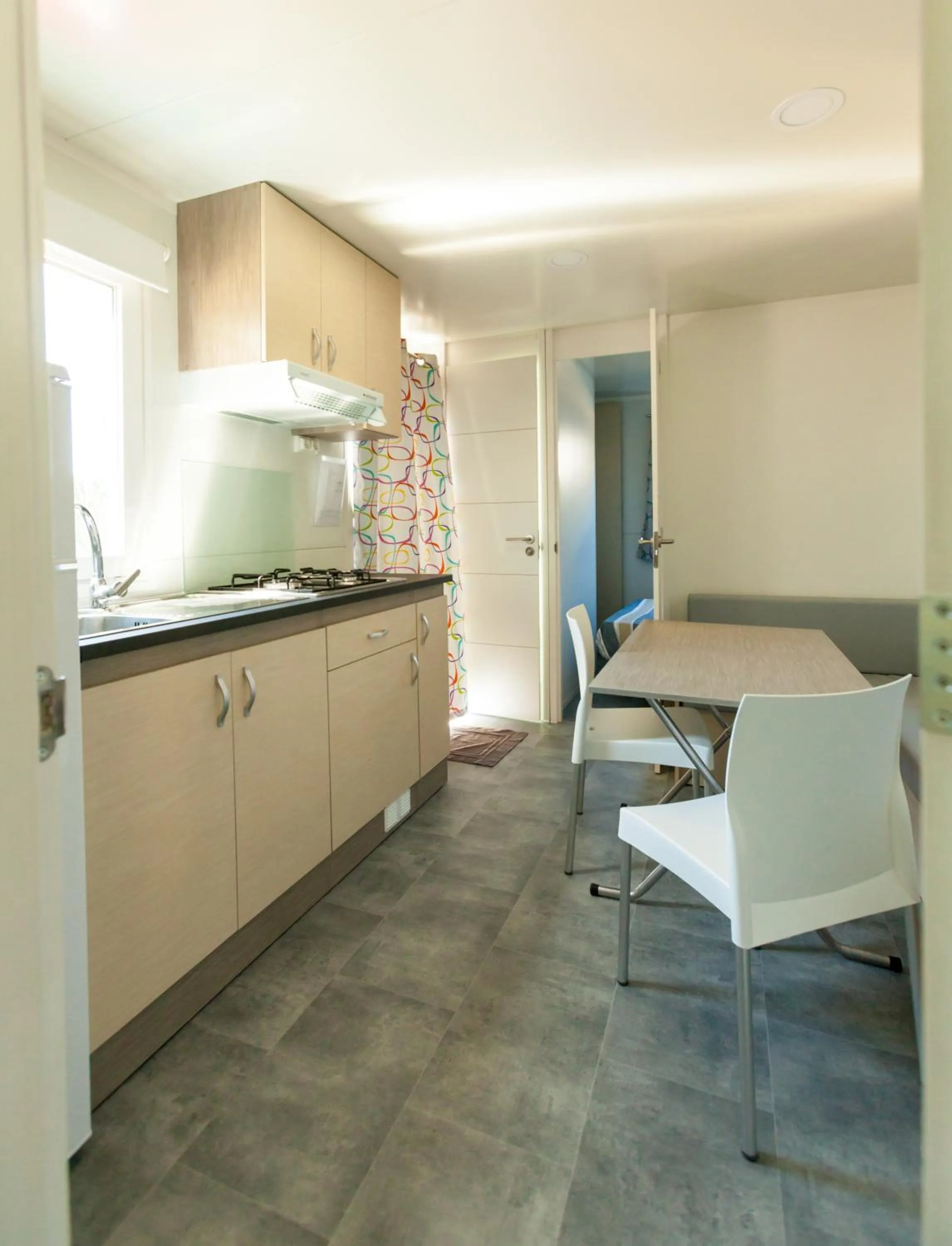 Kitchen or kitchenette in Camping el Pinar Platja