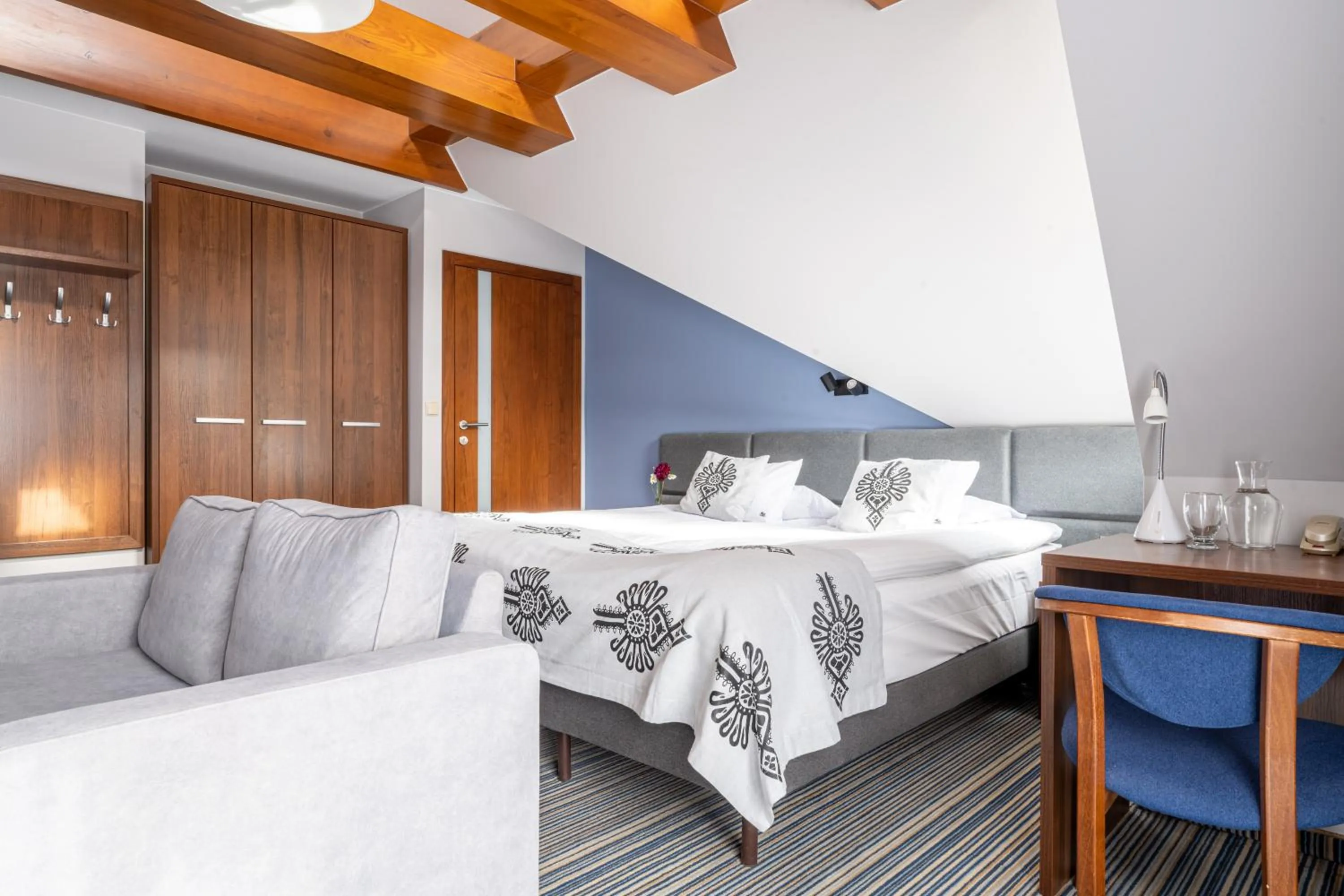 Bed in Hotel Willa Pod Skocznią