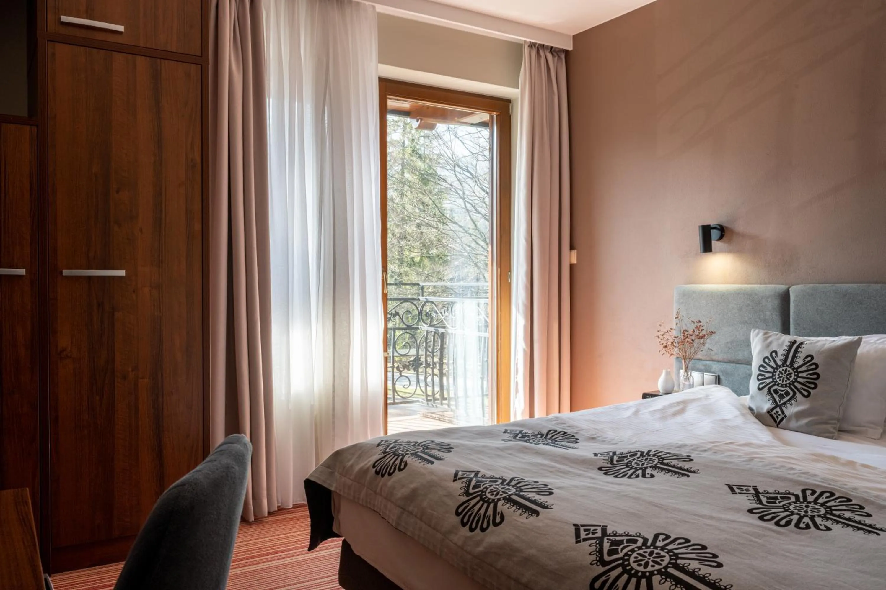 Bed in Hotel Willa Pod Skocznią