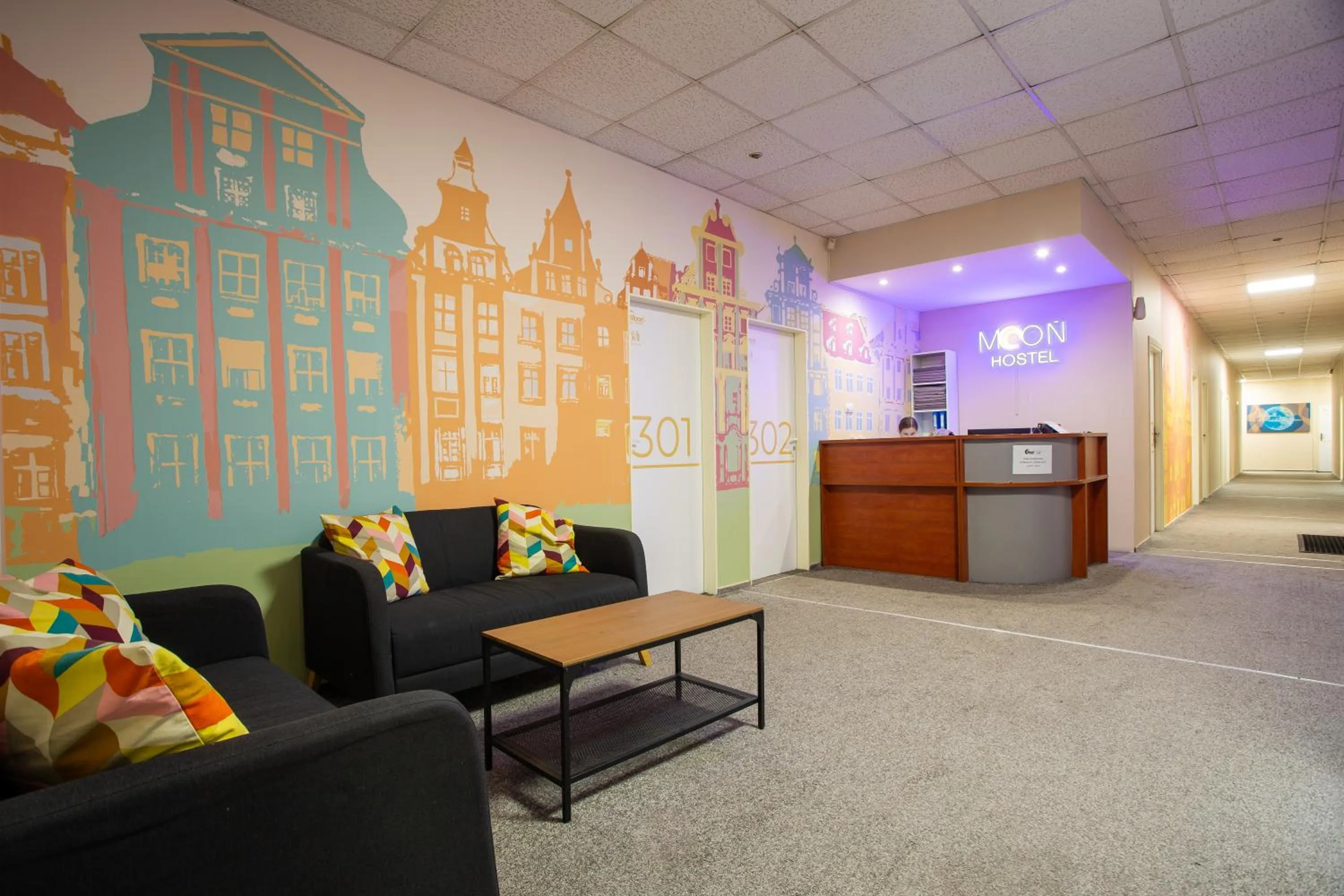 Lobby or reception in Moon Hostel Wrocław