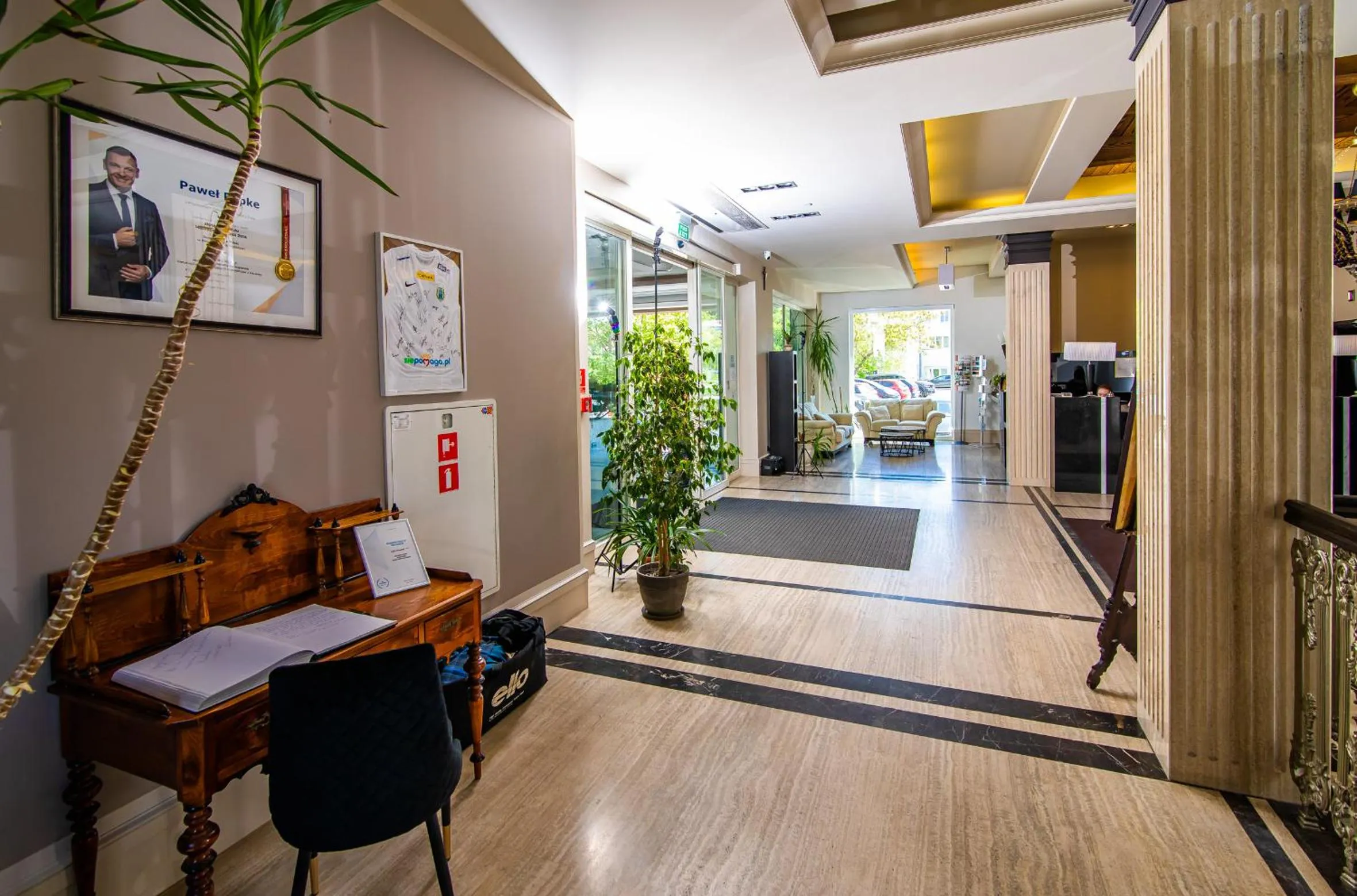 Lobby or reception in Hotel Wileński