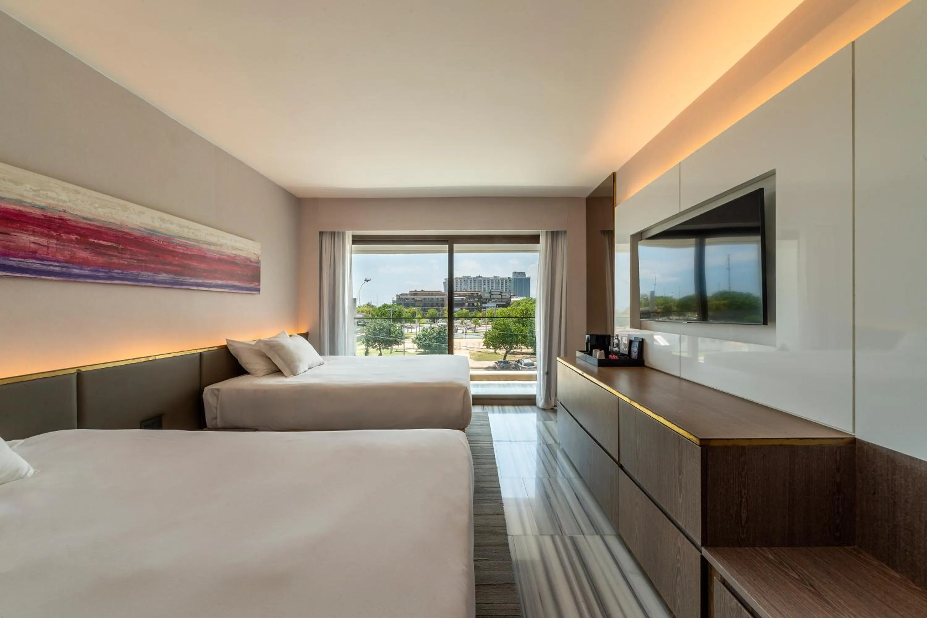 Bedroom, Bed in Lifestyle Laghetto Collection