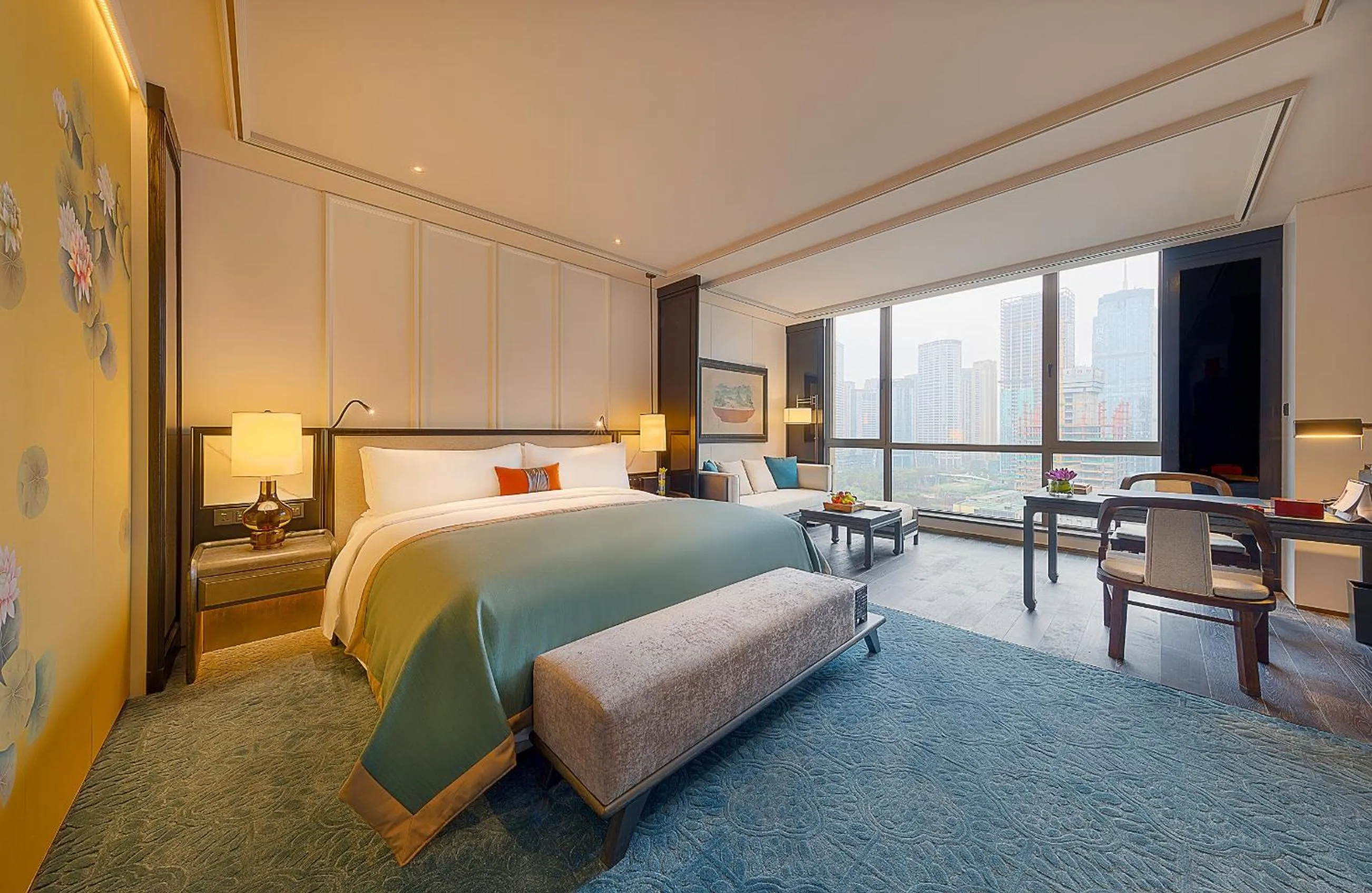 Bed in JiuTai Hotel Hangzhou