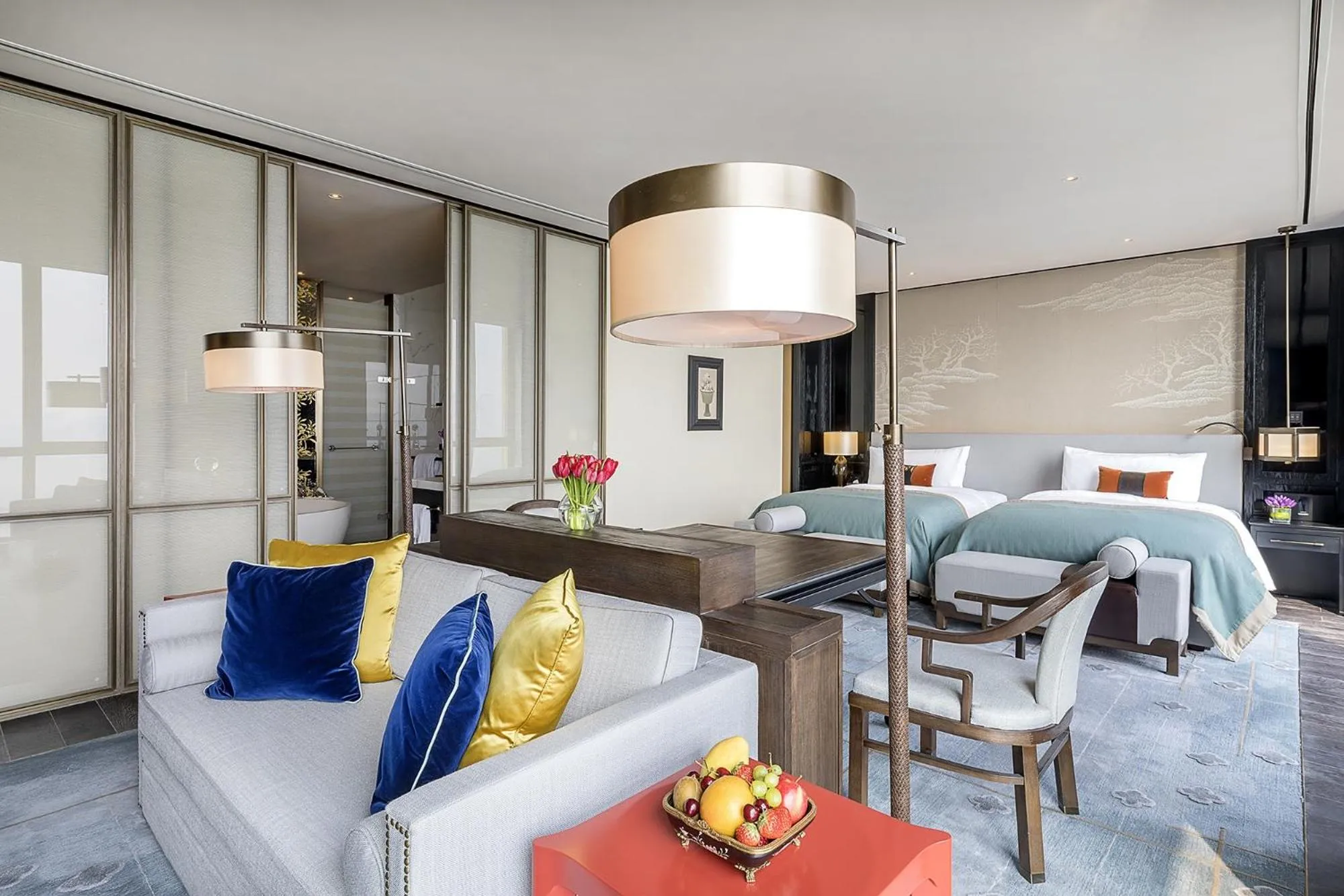 Bed in JiuTai Hotel Hangzhou