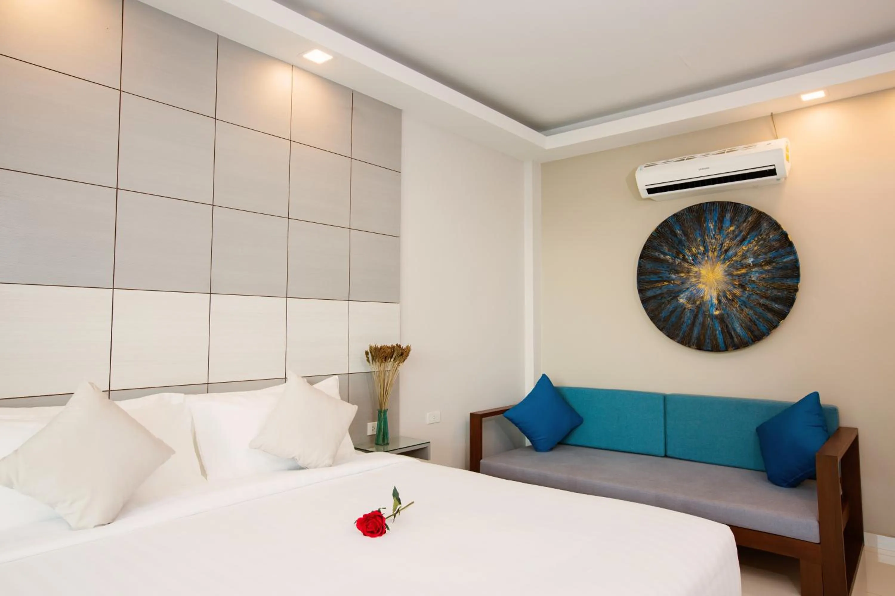 Bedroom, Bed in Sunset Beach Hotel - Adults Only