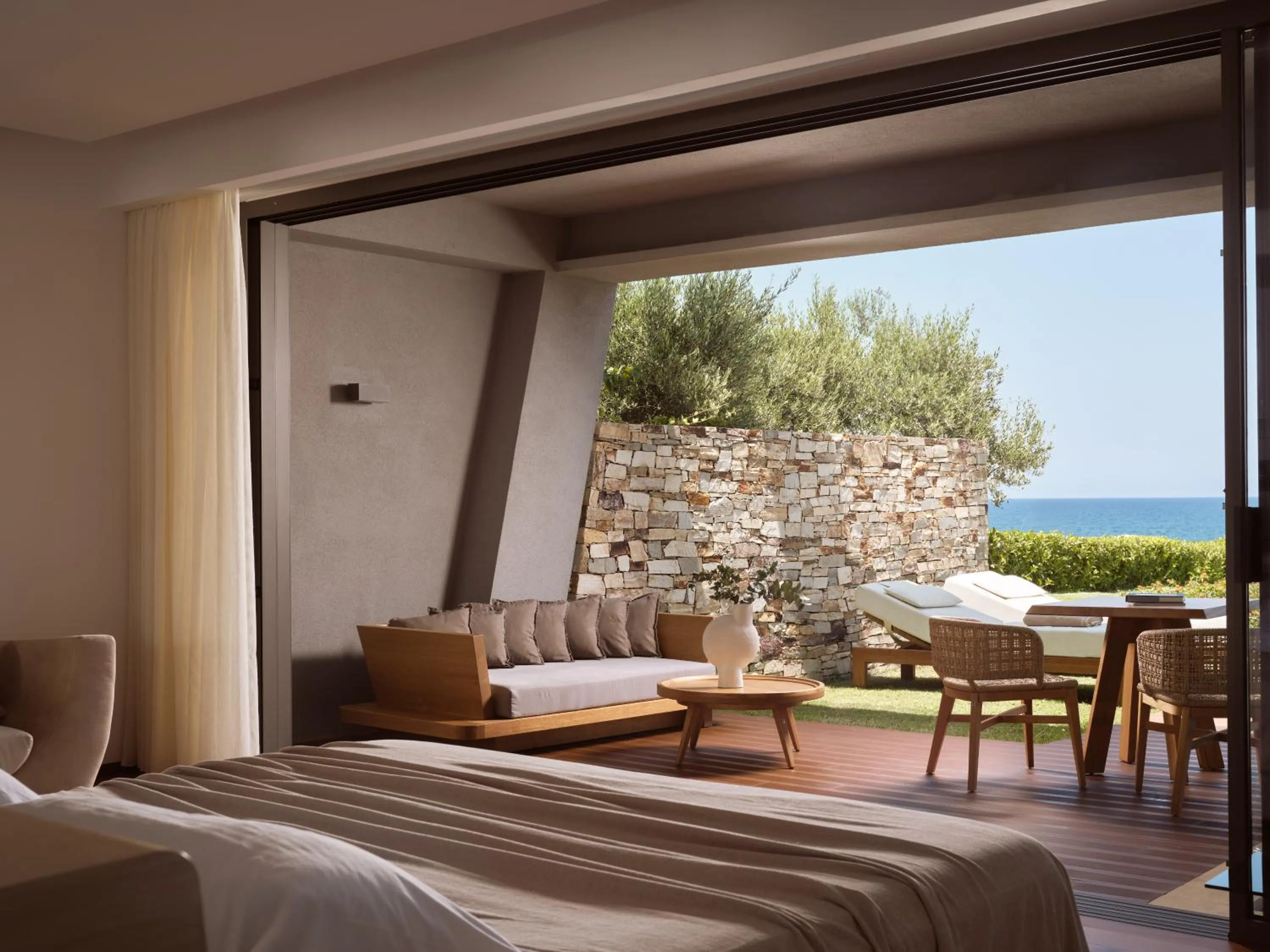 Patio, Bed in Lesante Blu - The Leading Hotels of the World, Adults Only