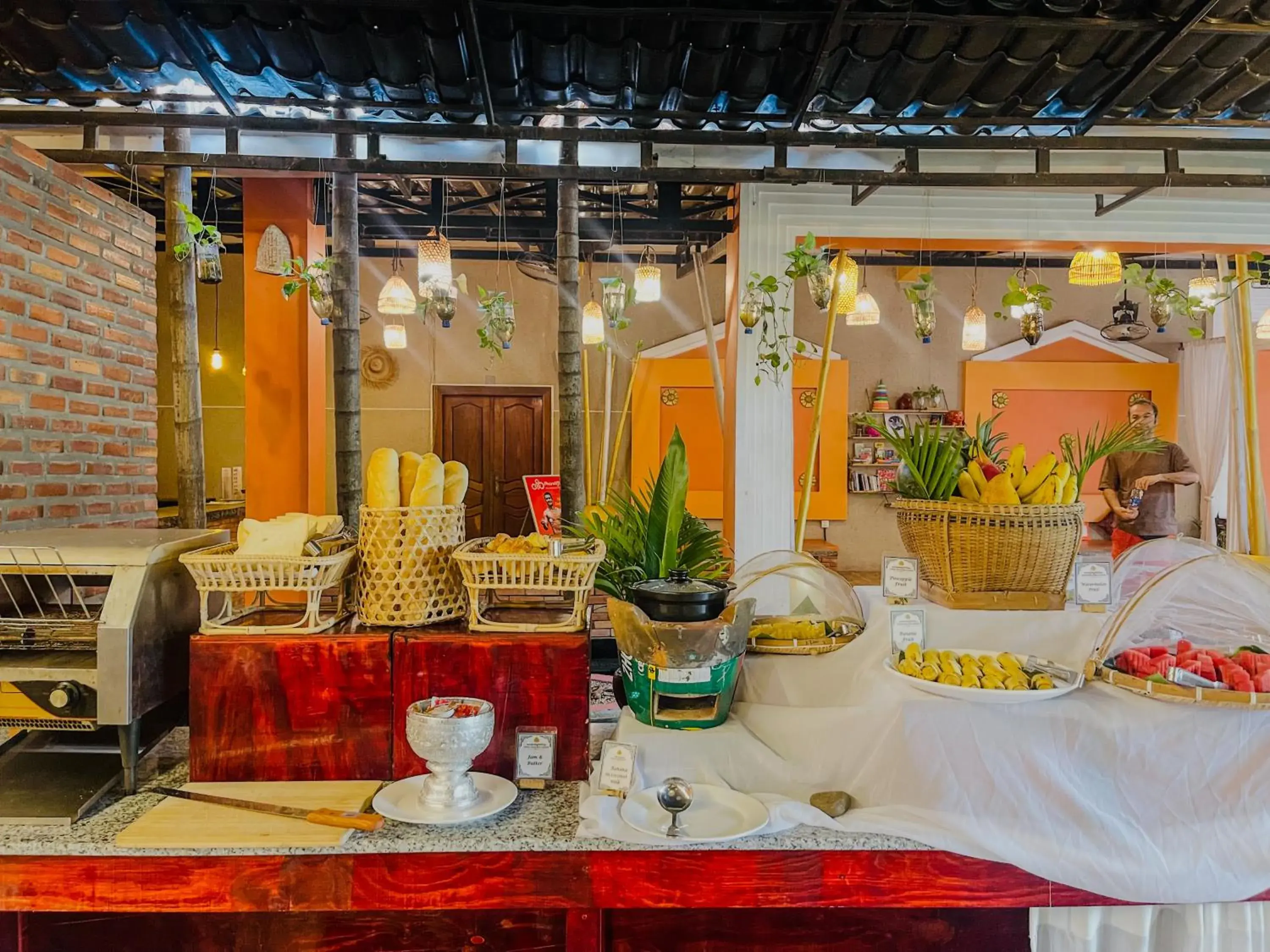 Buffet breakfast in Central Privilege Hotel Buffet breakfast in Central Privilege Hotel