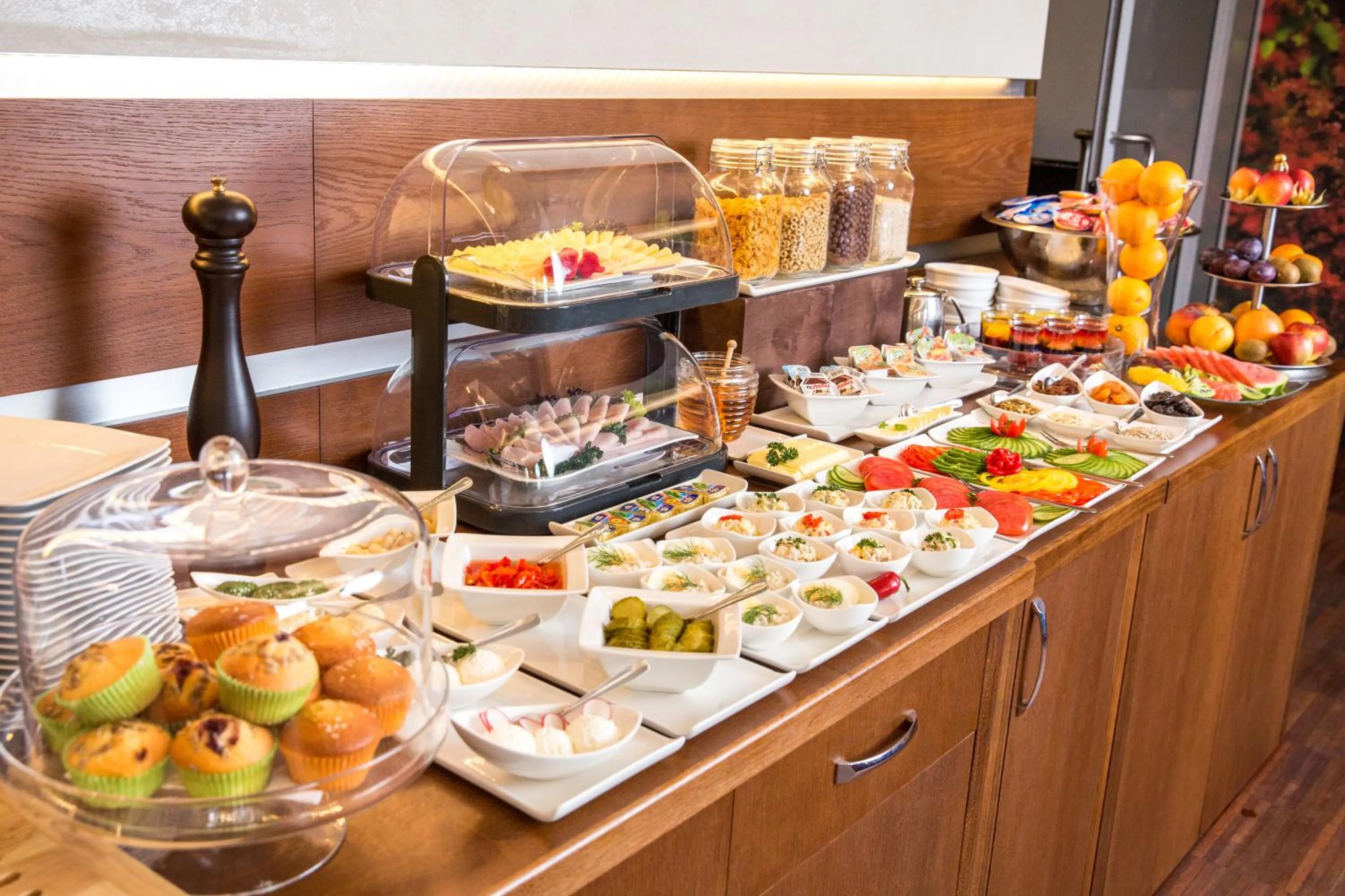 Buffet breakfast in Grein Hotel
