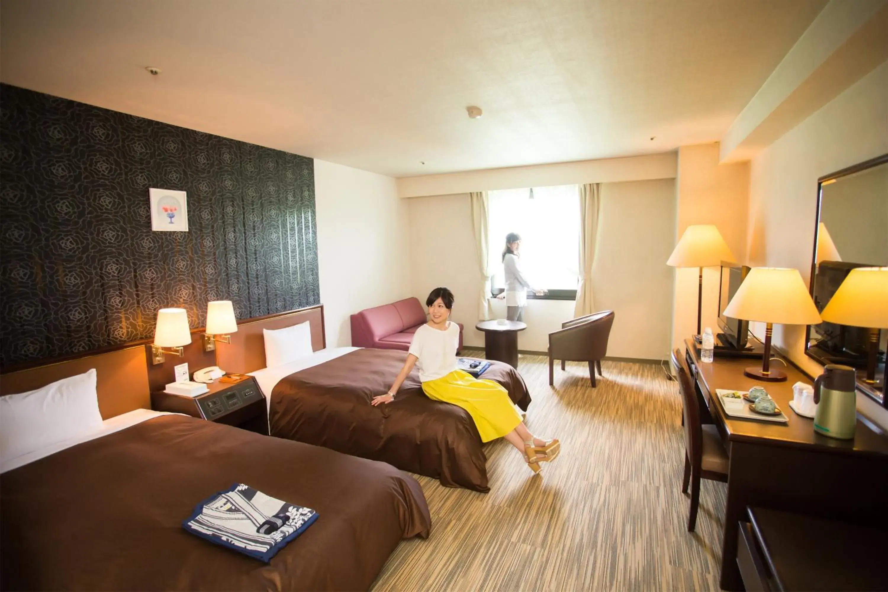 Twin Room - single occupancy - Non-Smoking in Hotel Green Hill Kagoshima Twin Room - single occupancy - Non-Smoking in Hotel Green Hill Kagoshima