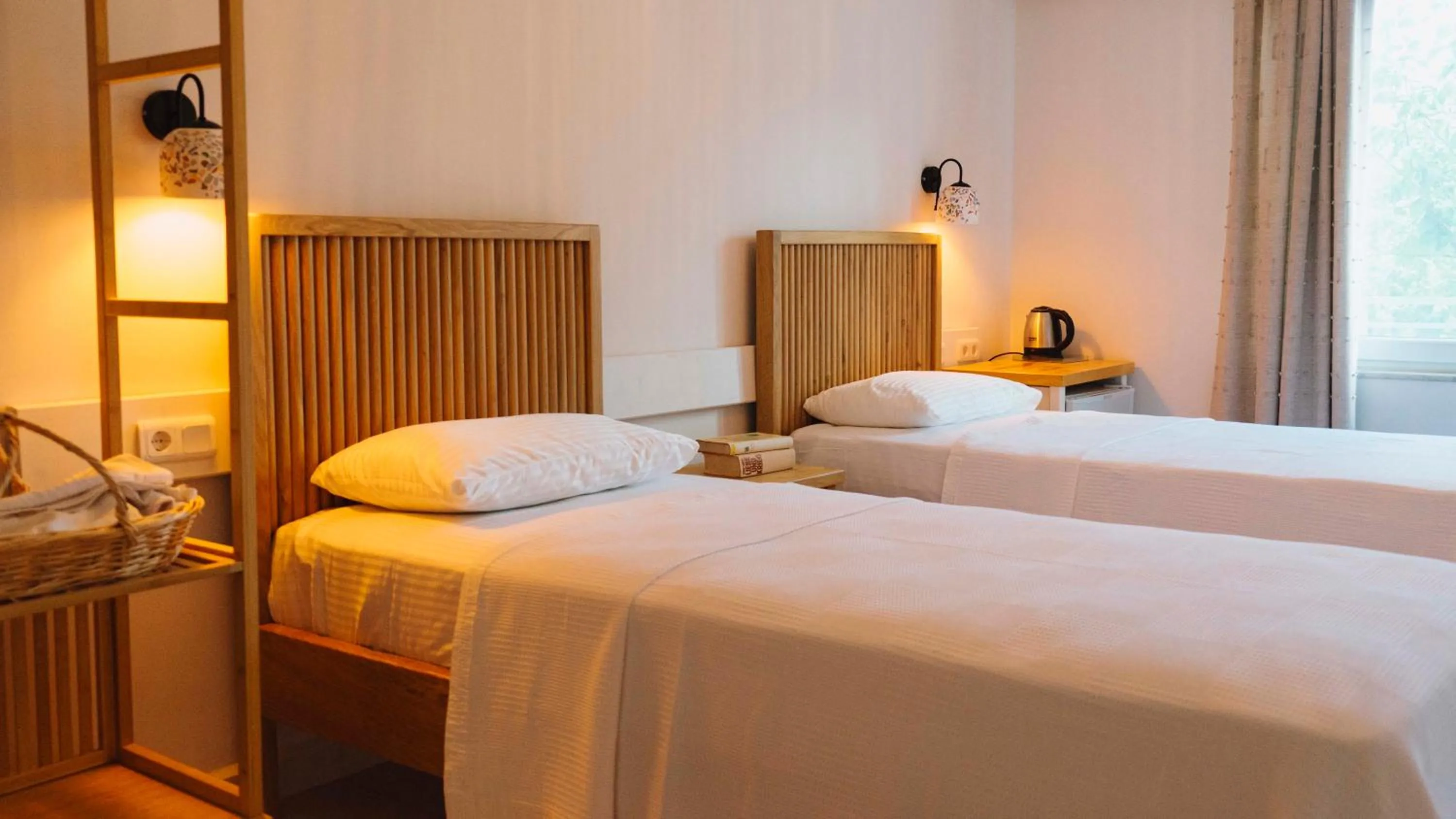 Bed in Golden Lighthouse Hotel