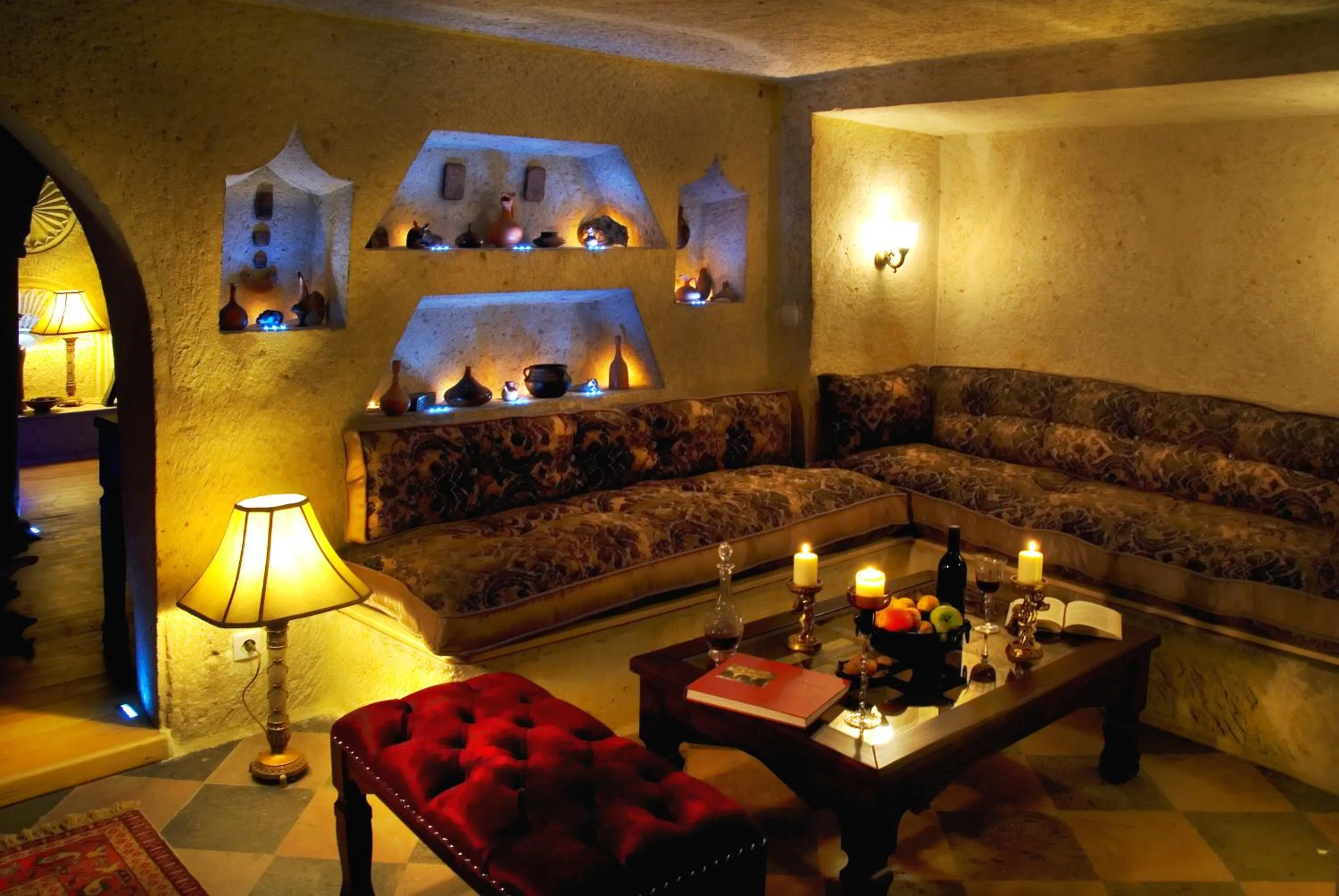 Living room in Cappadocia Perimasali Cave Hotel