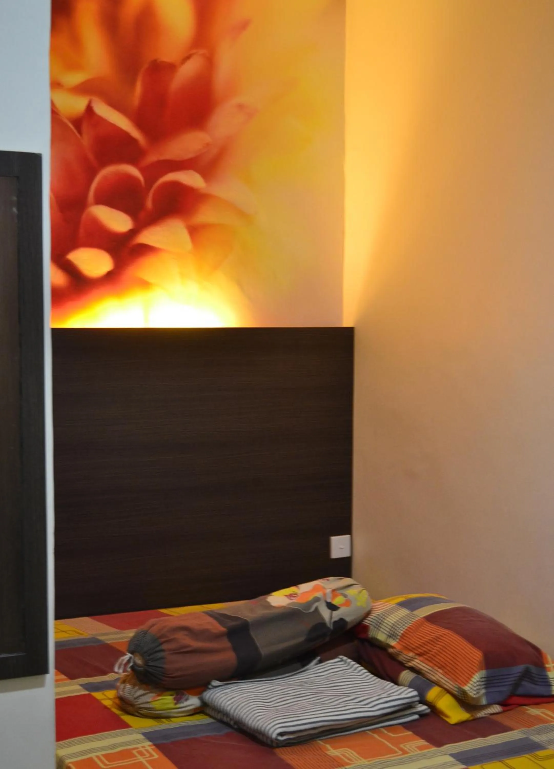 Decorative detail, Bed in Wisma Sentosa