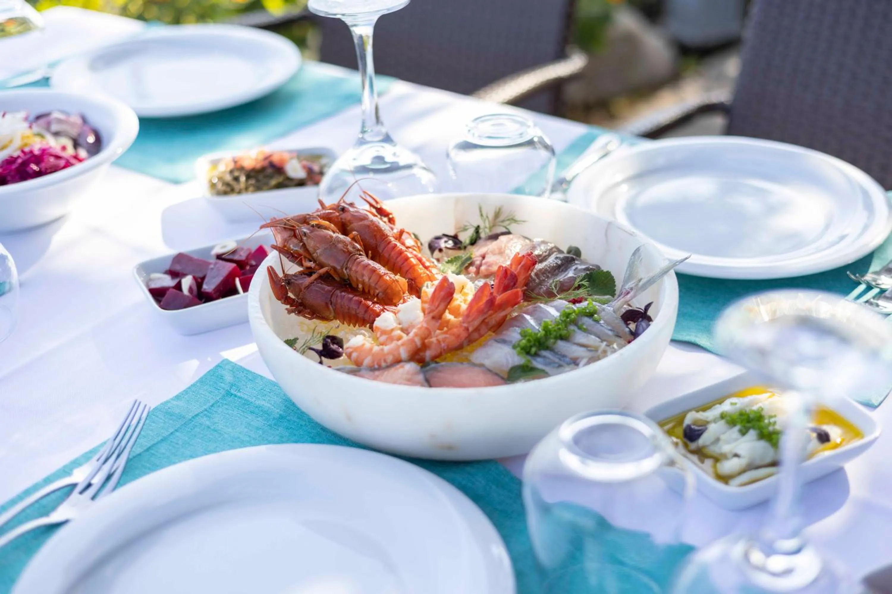 Food close-up in Akka Antedon Hotel - Premium All Inclusive