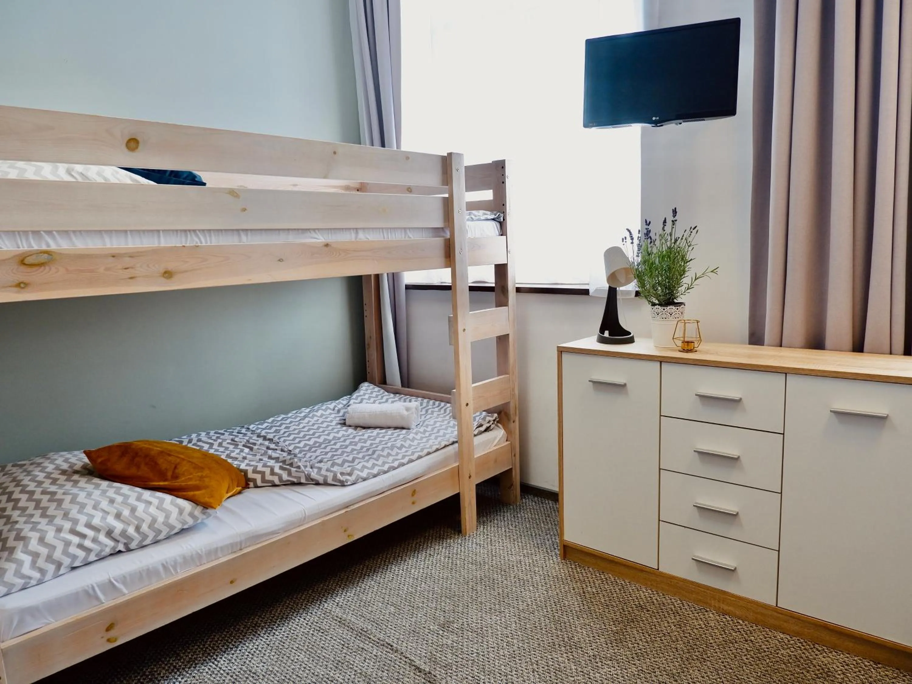 bunk bed, Bed in Moon Hostel Gdańsk