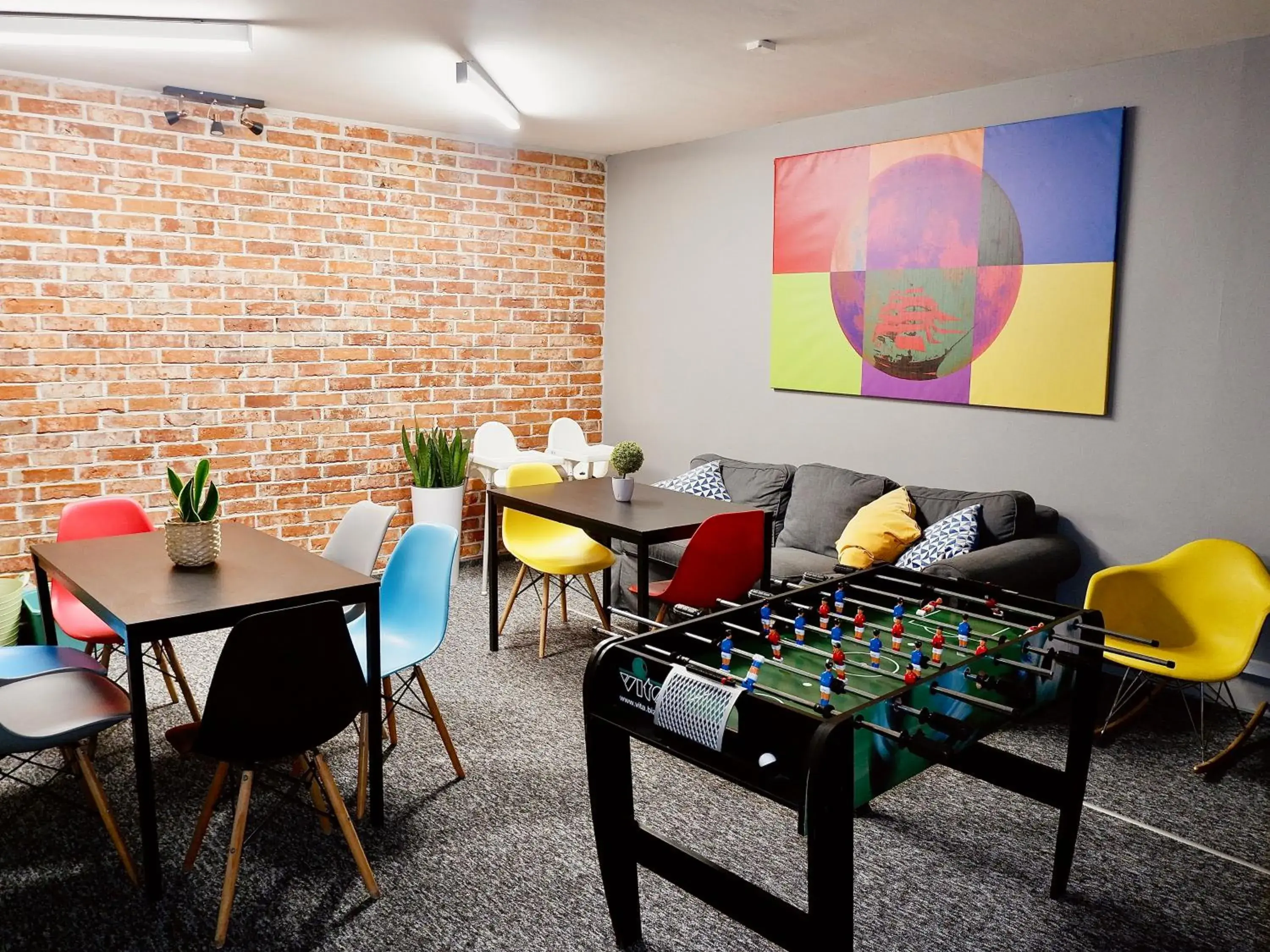 Living room in Moon Hostel Gdańsk Living room in Moon Hostel Gdańsk