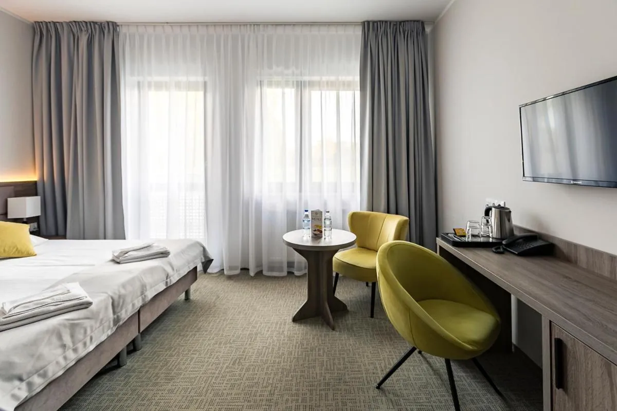 Bed in Meet Poznań Hotel