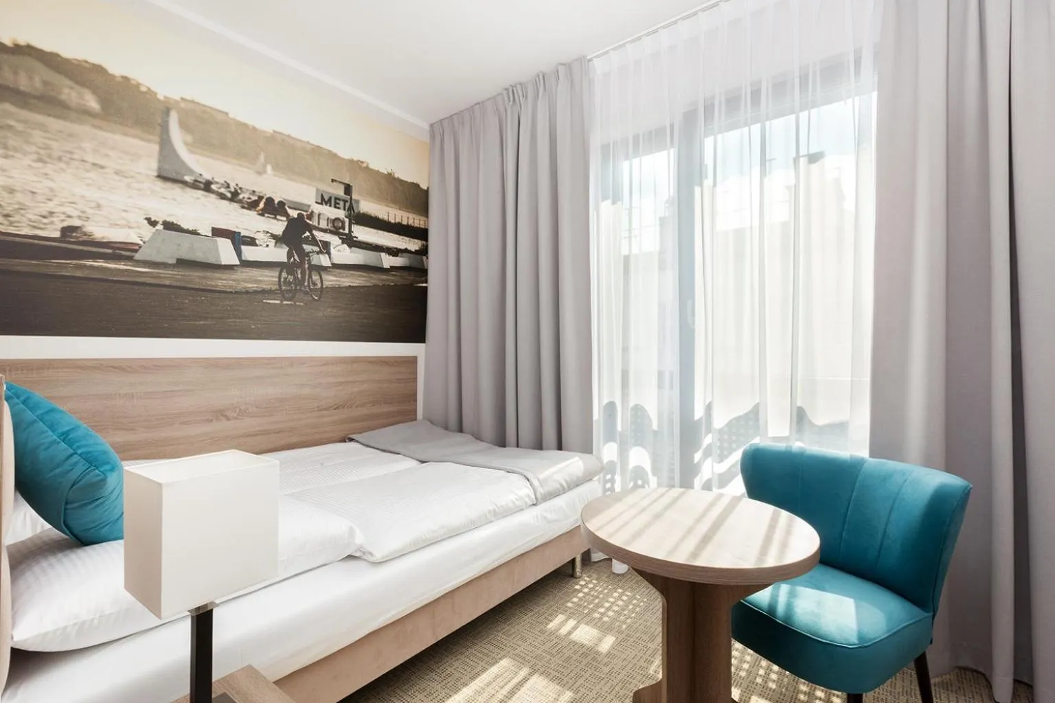 Bed in Meet Poznań Hotel