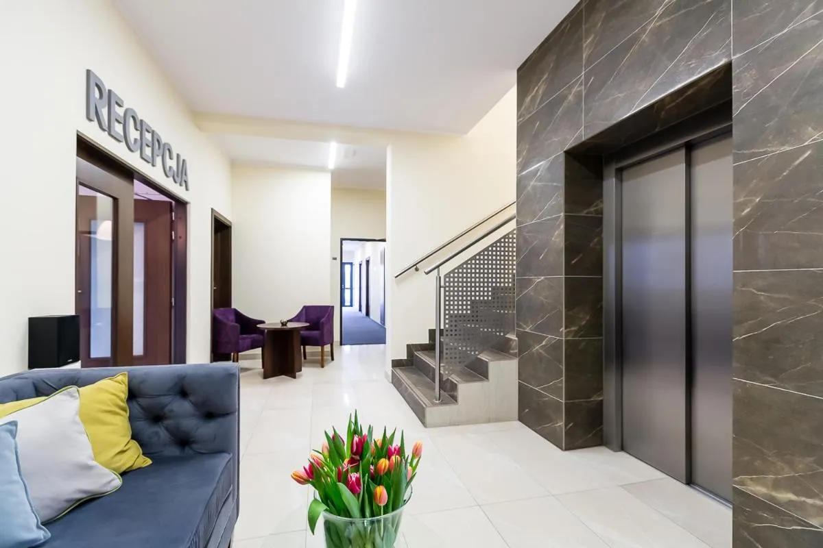 Lobby or reception in Meet Poznań Hotel