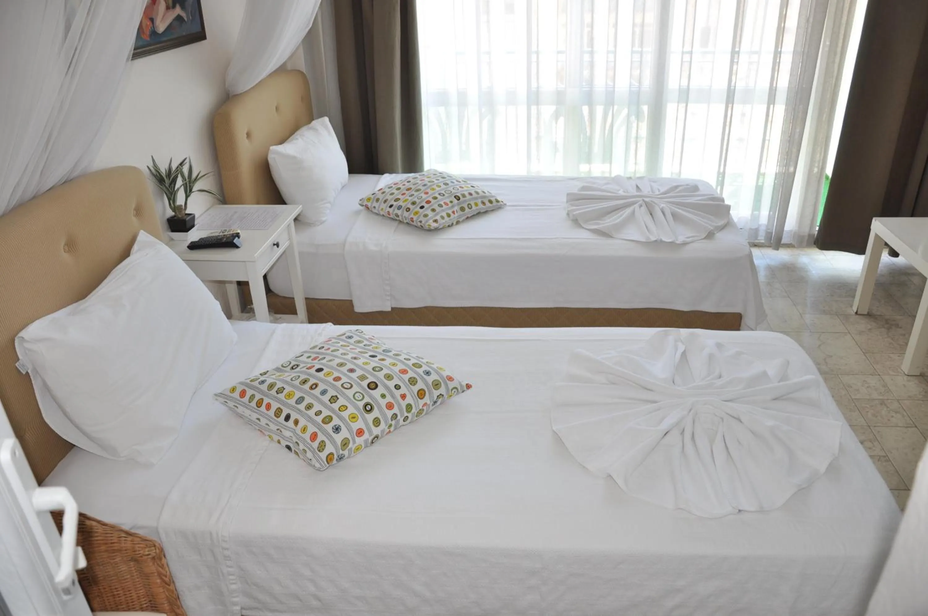 Bed in Urkmez Hotel