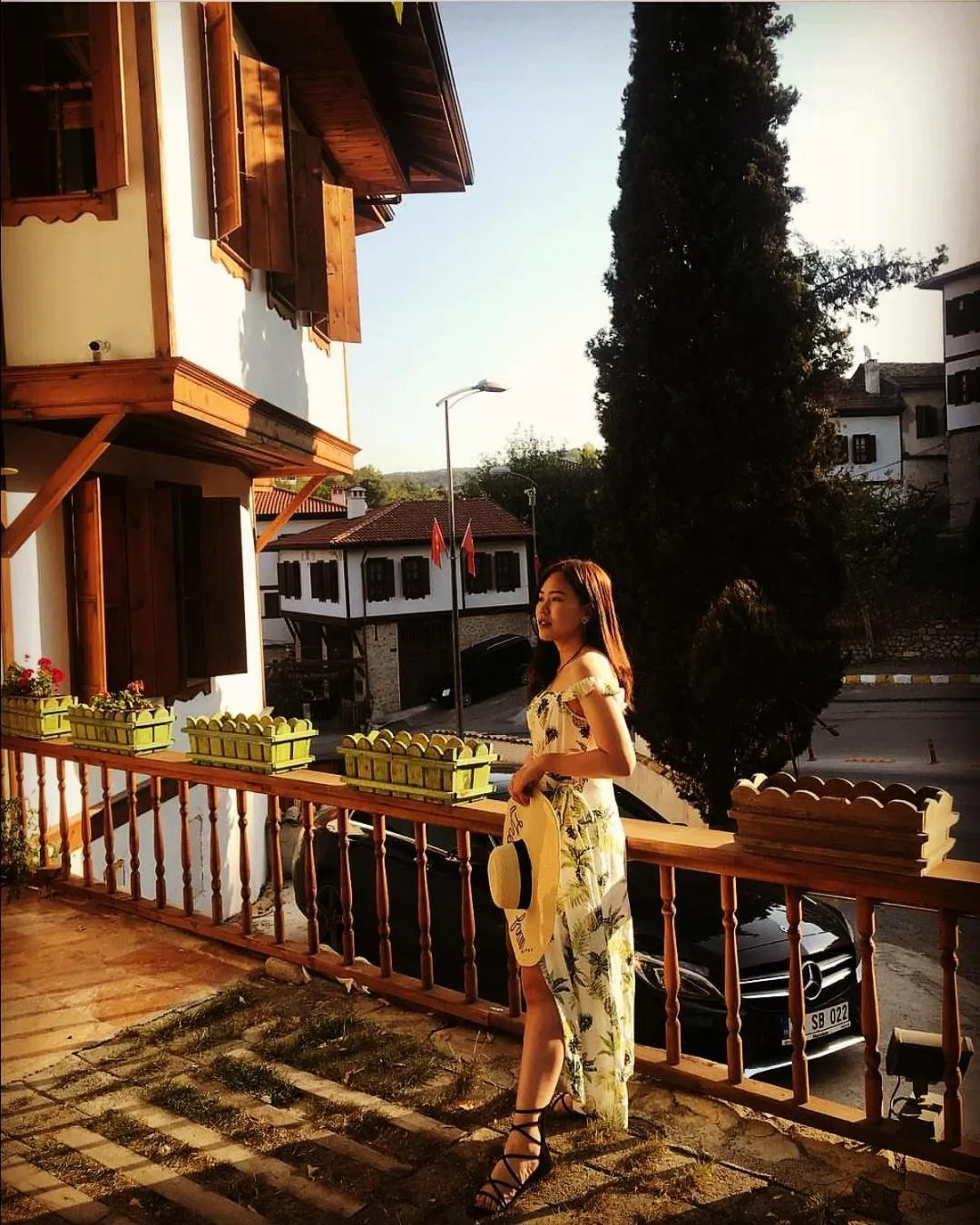 People in Cesmeli Konak Garden