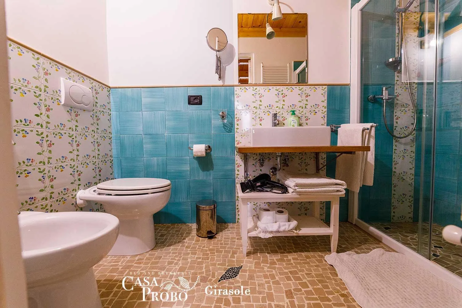 Shower in B&B Casa Probo