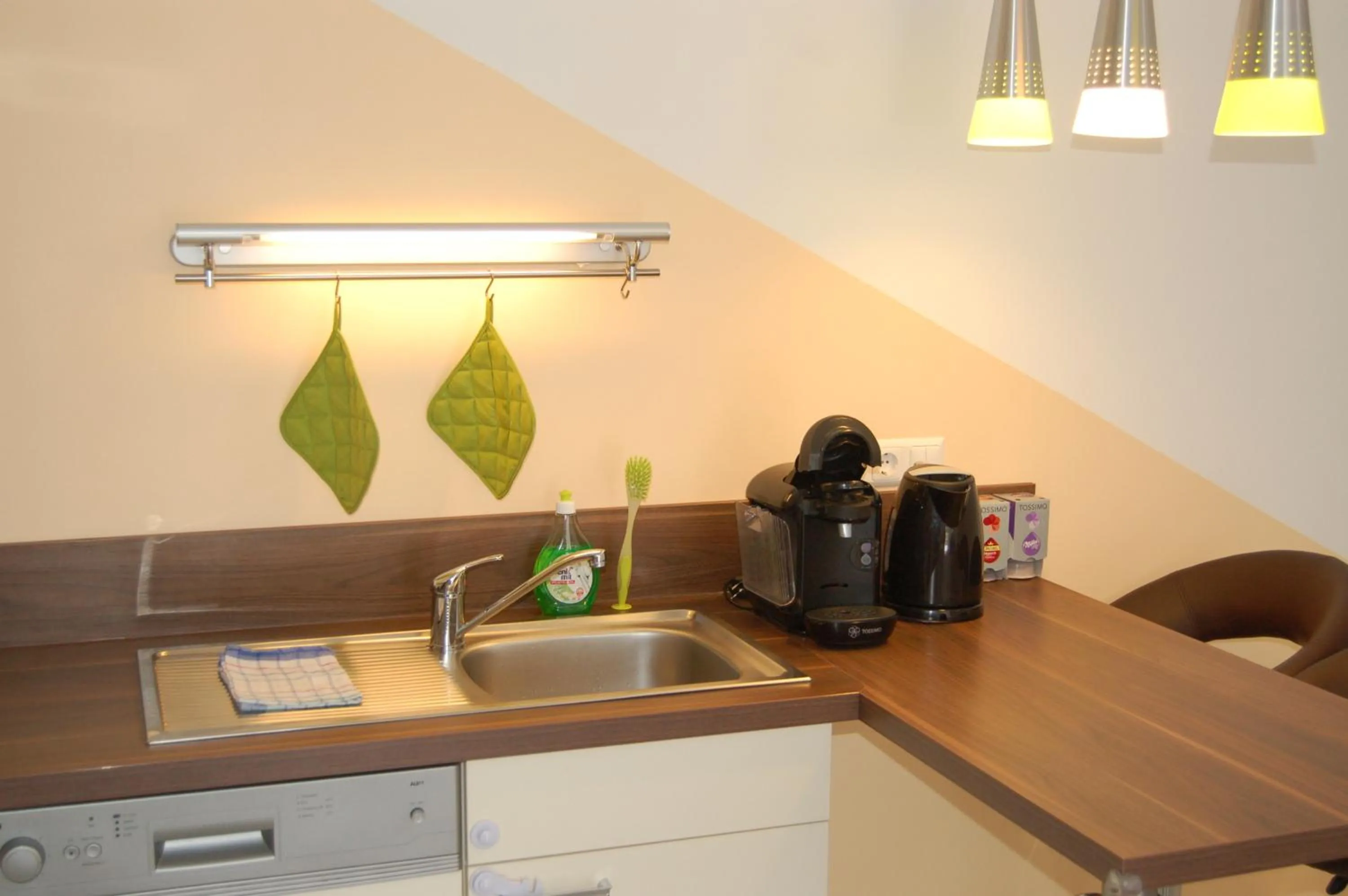 Kitchen or kitchenette in Ferienwohnung Frate