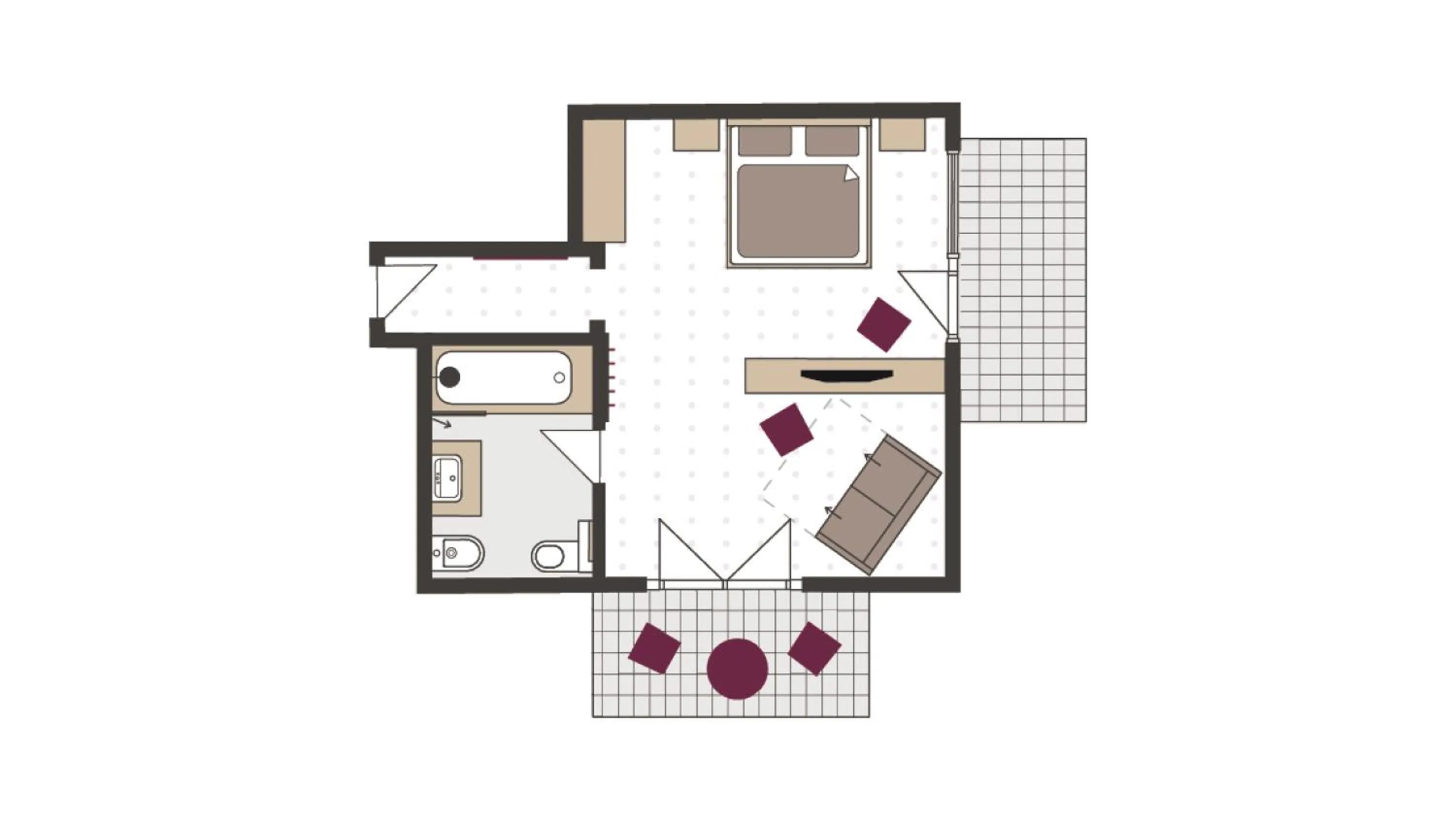 Floor plan in Paradies Pure Mountain Resort