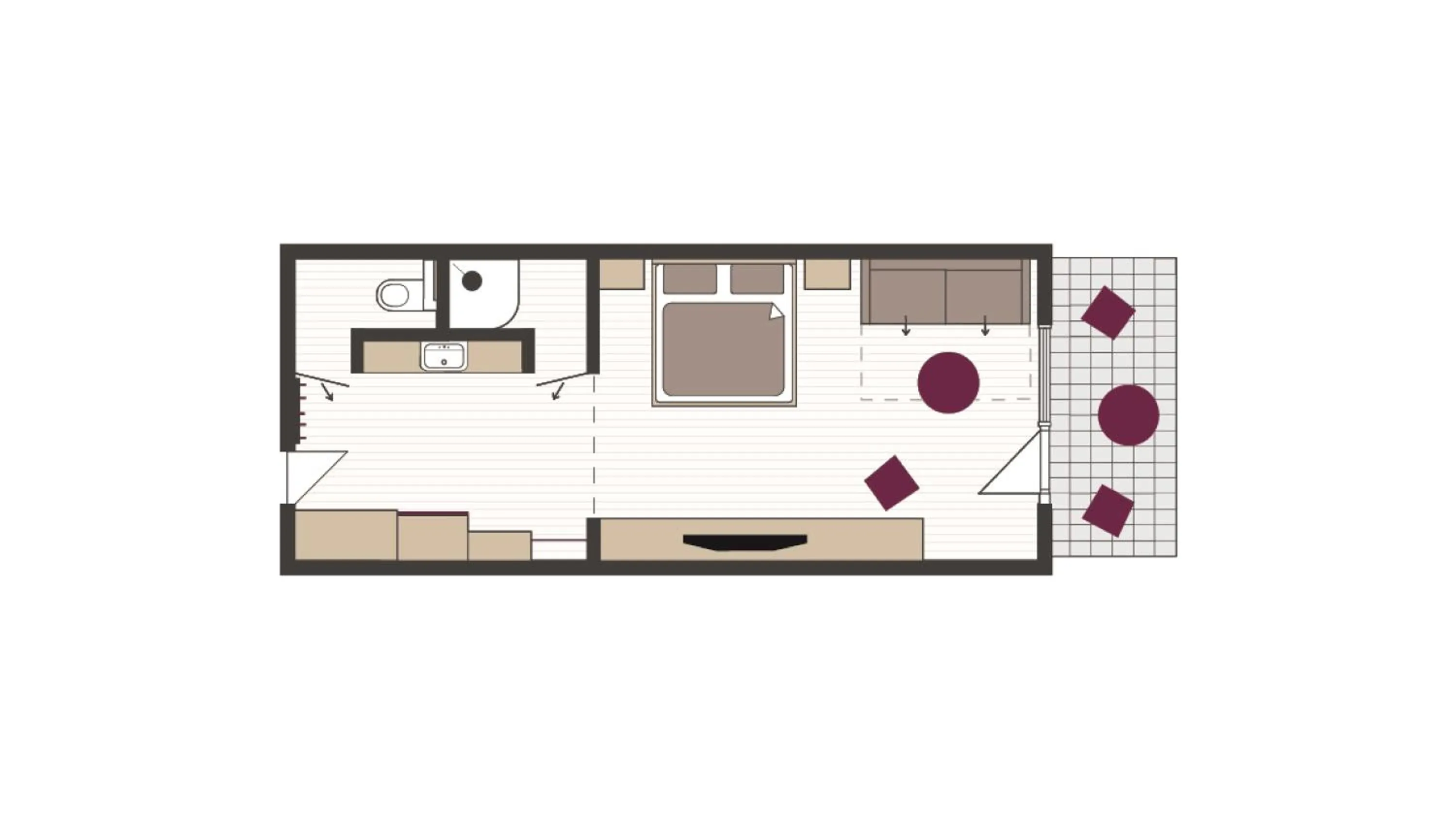 Floor plan in Paradies Pure Mountain Resort